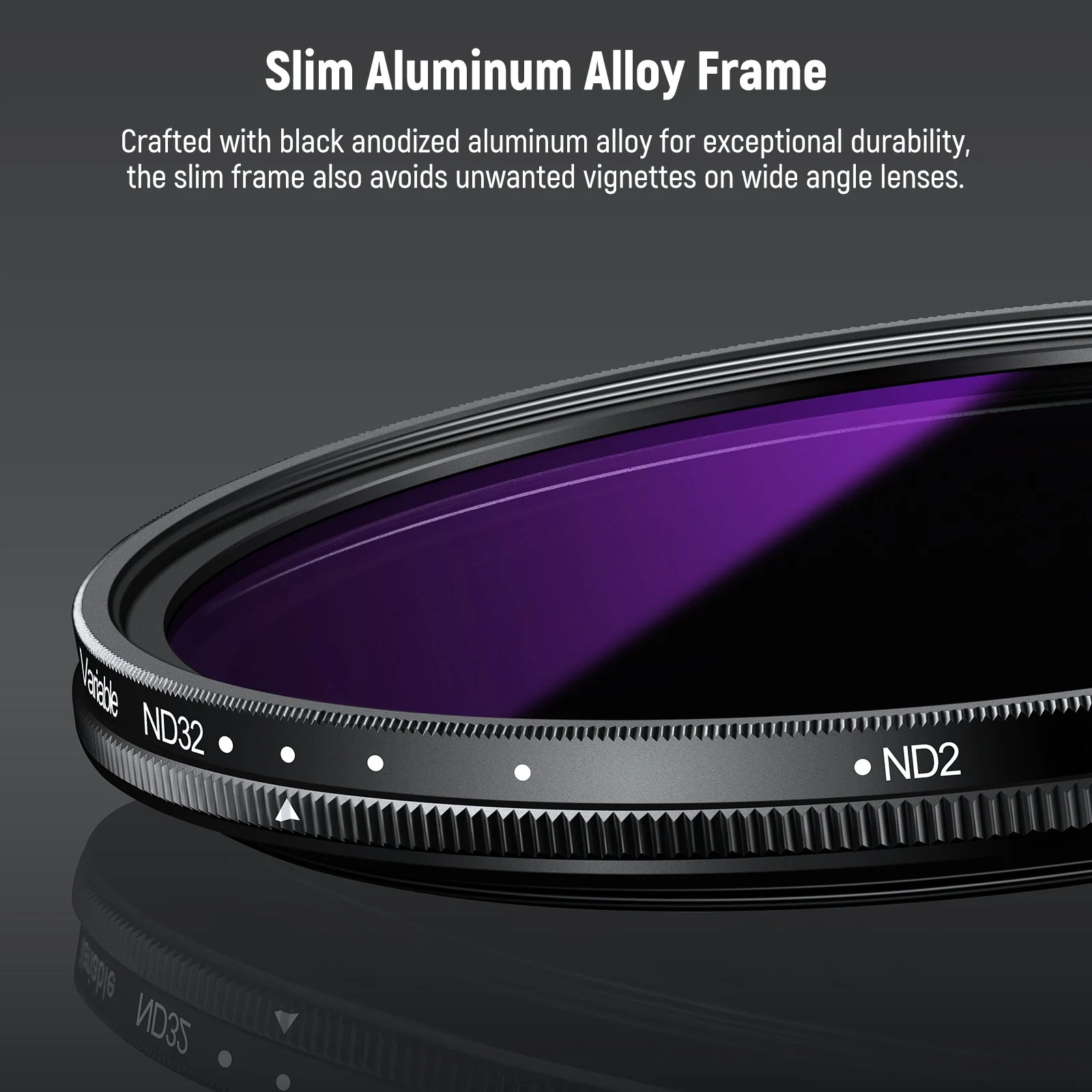 NEEWER ND2-32 (1-5 Stops) Variable ND Filter with Lens Cap - Image 7