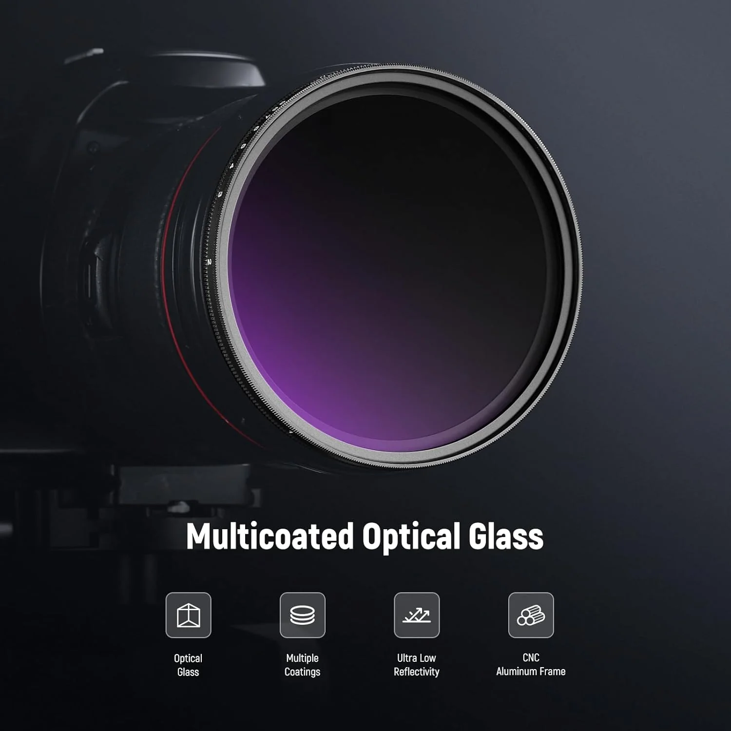 NEEWER ND2-400 (1-9 Stops) Variable ND Filter with Lens Cap - Image 4