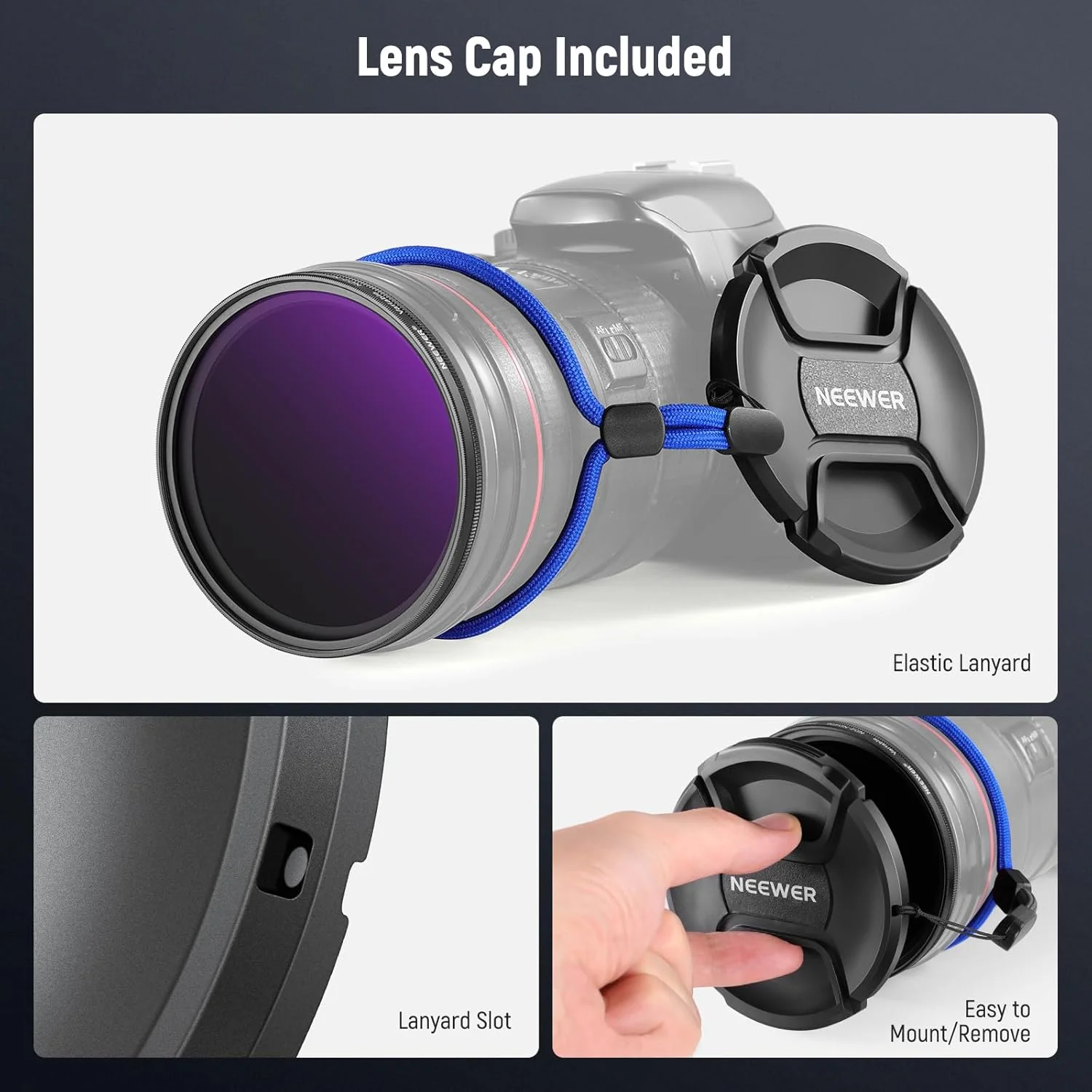 NEEWER ND2-400 (1-9 Stops) Variable ND Filter with Lens Cap - Image 7