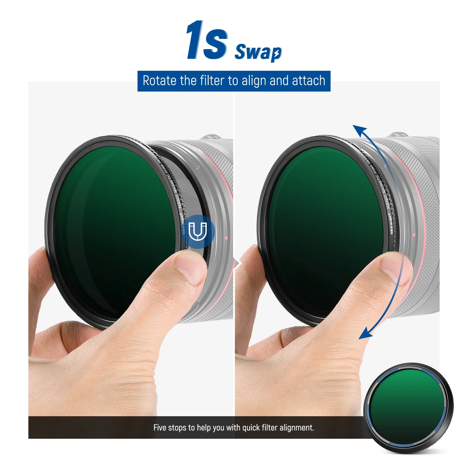 NEEWER ND2-ND32 Magnetic Variable Filter - Image 2