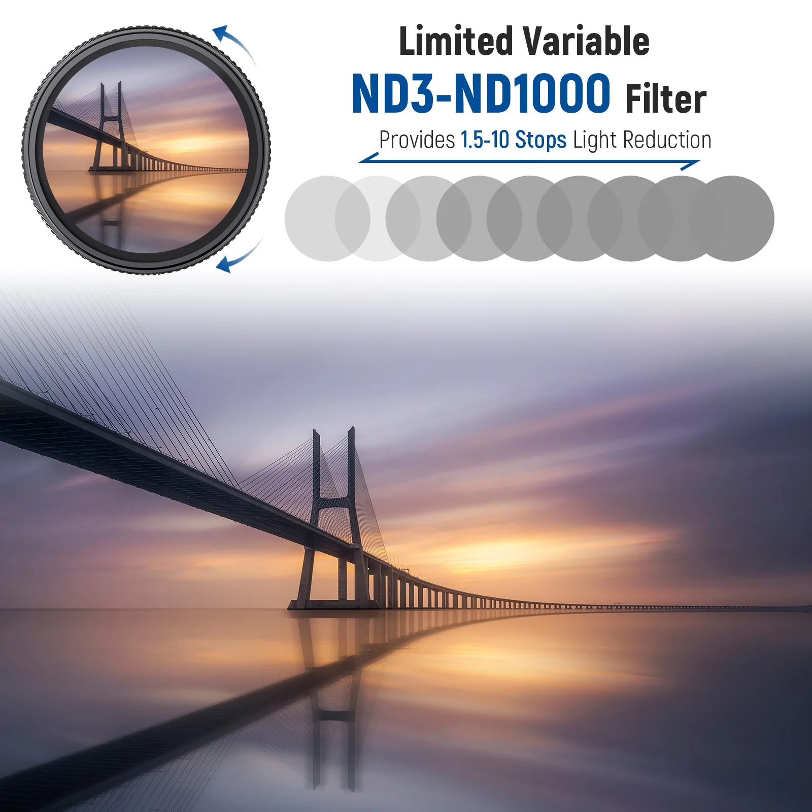 NEEWER ND3-ND1000 Variable ND Filter - Image 2