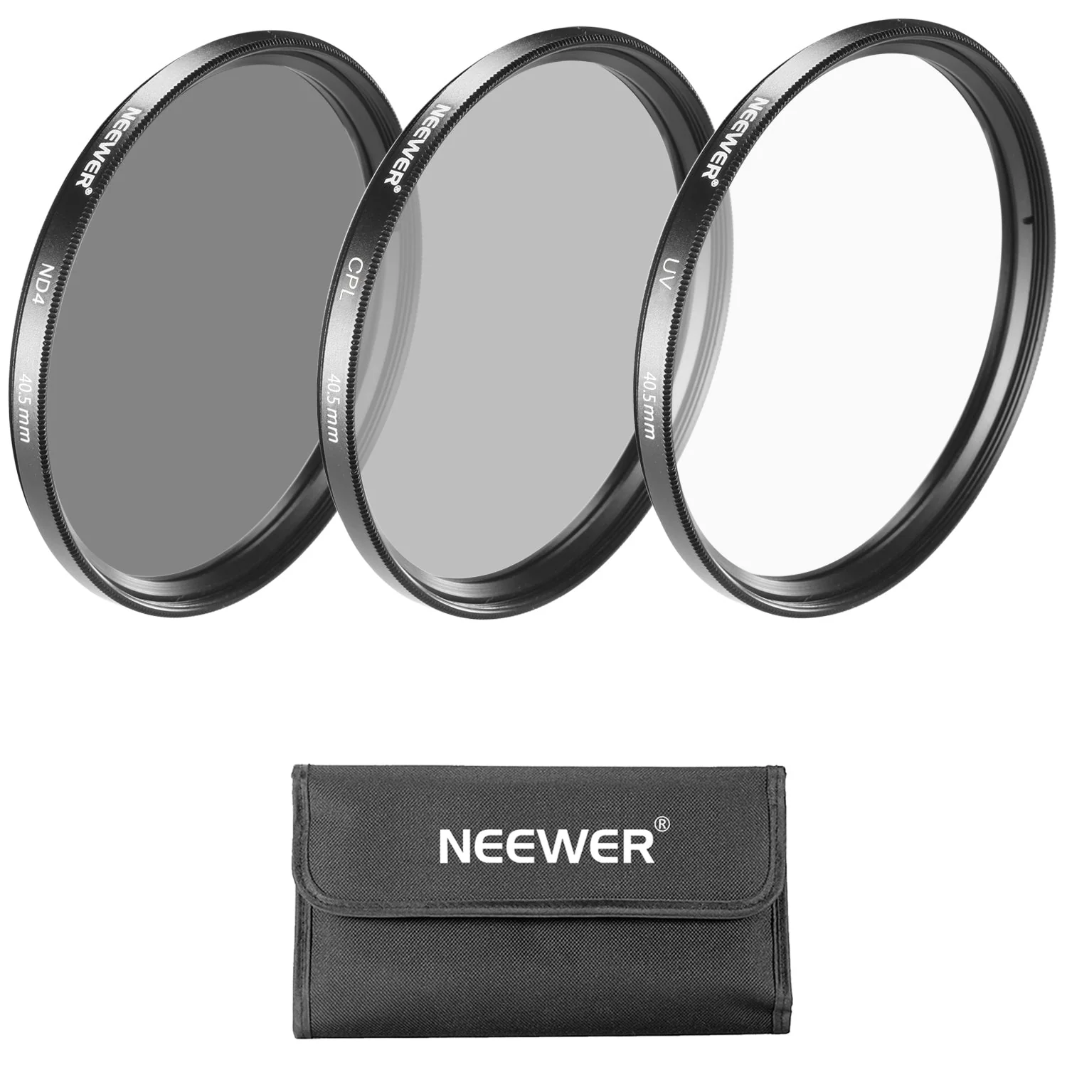 NEEWER Lens Filter Kit UV Filter+CPL Filter+ND4 Filter+Filter - Image 3