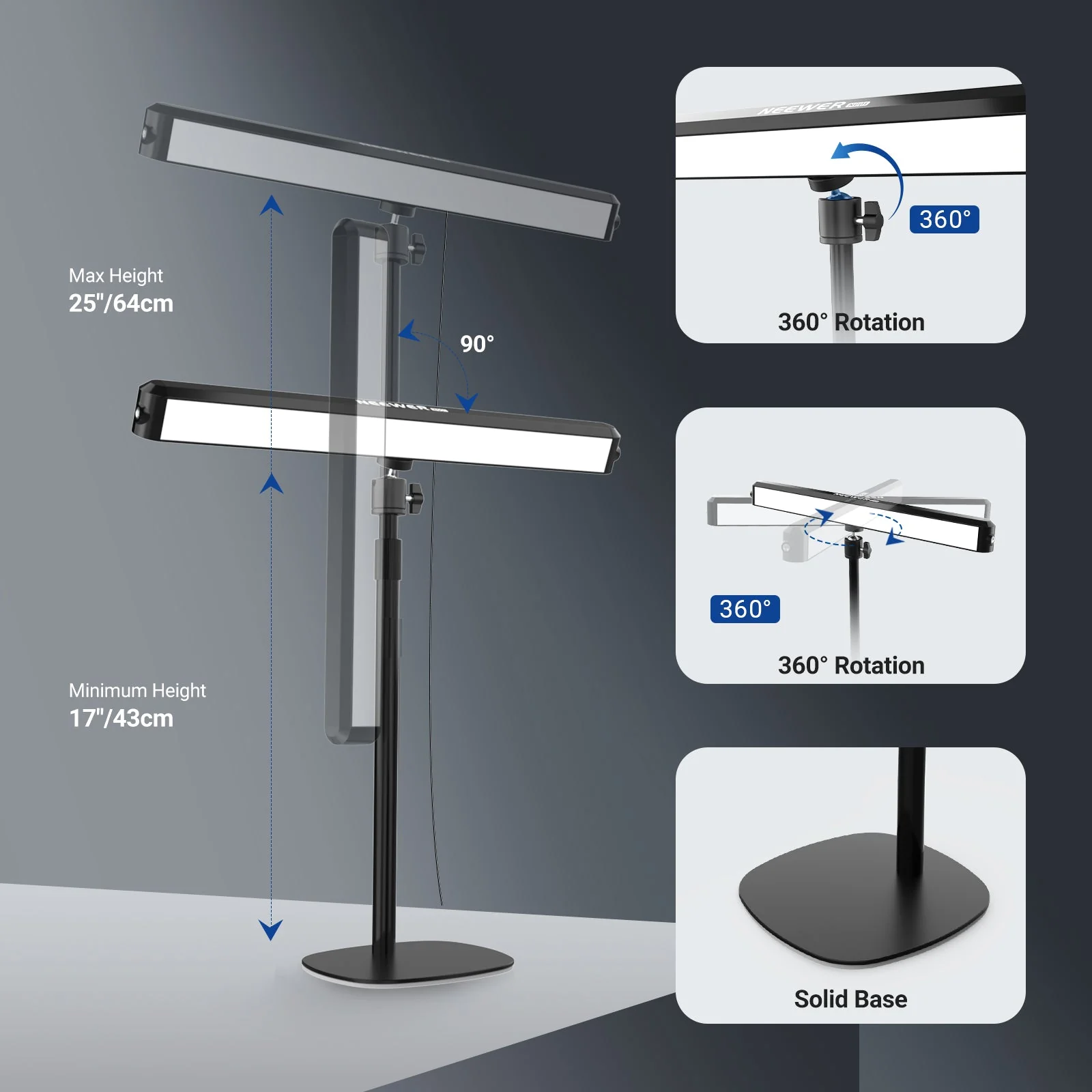 NEEWER NG01 RGB Desk LED Streaming Light - Image 8