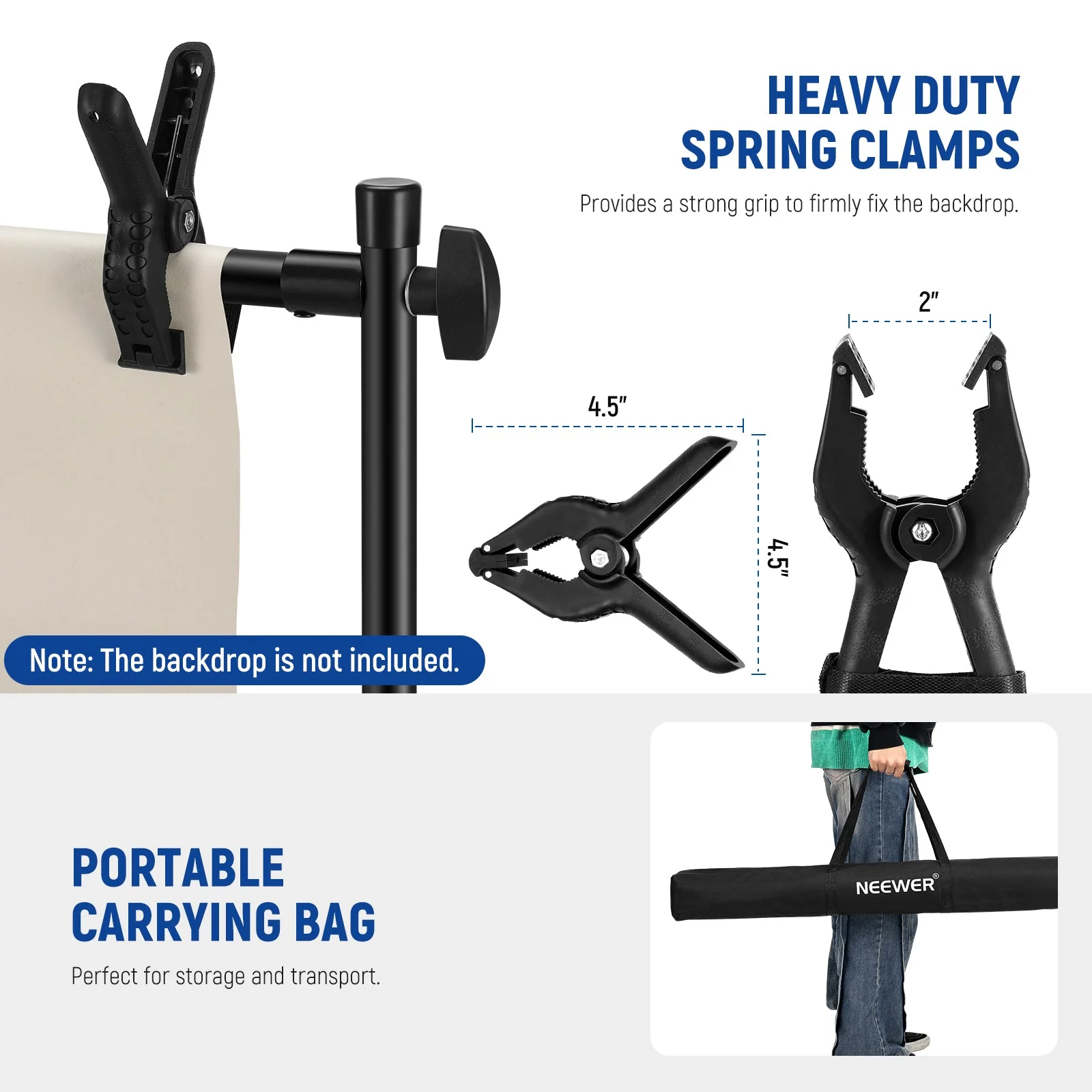 NEEWER NK-ST300 10 x 8ft Backdrop Stand - Image 6