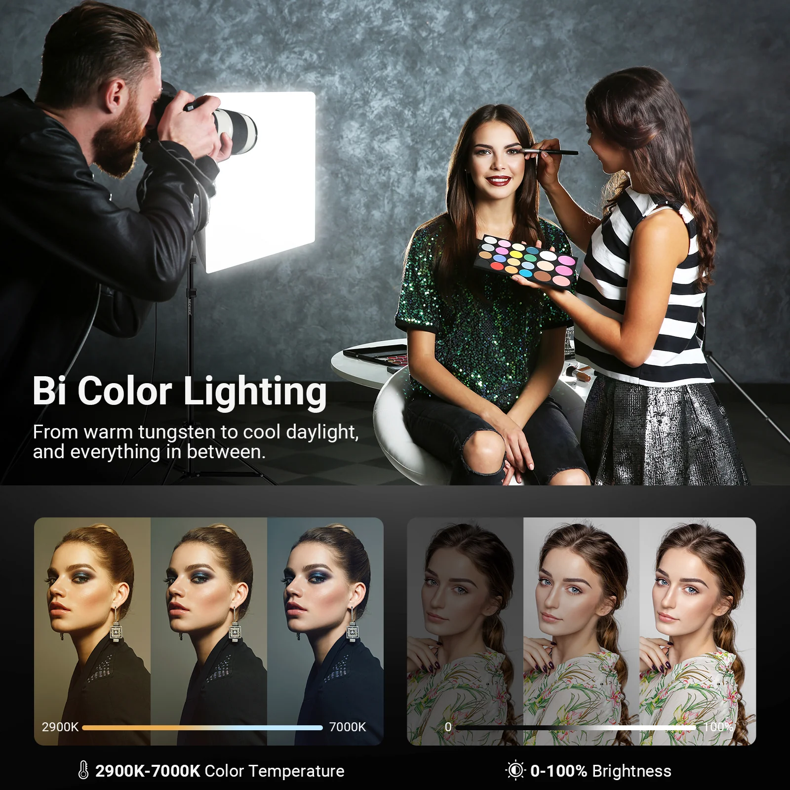 NEEWER NK103 24x24"/60x60cm Bi-Color Softbox Lighting Kit - Image 14