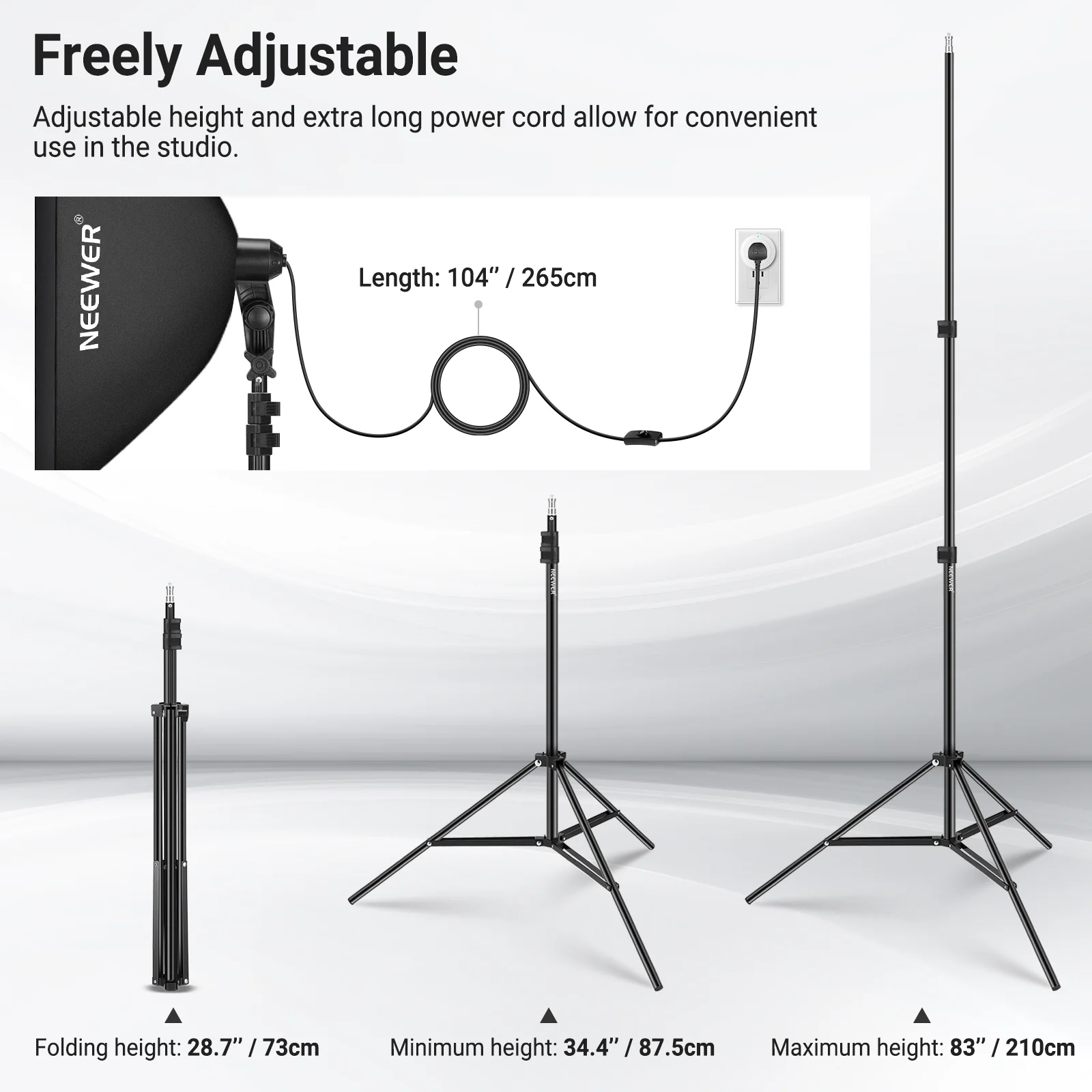 NEEWER NK103 24x24"/60x60cm Bi-Color Softbox Lighting Kit - Image 15