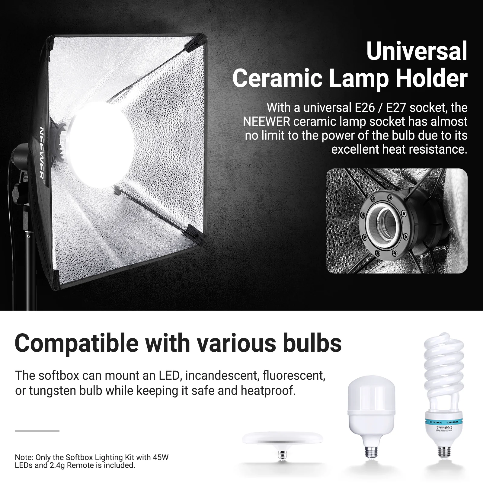 NEEWER NK103 24x24"/60x60cm Bi-Color Softbox Lighting Kit - Image 16