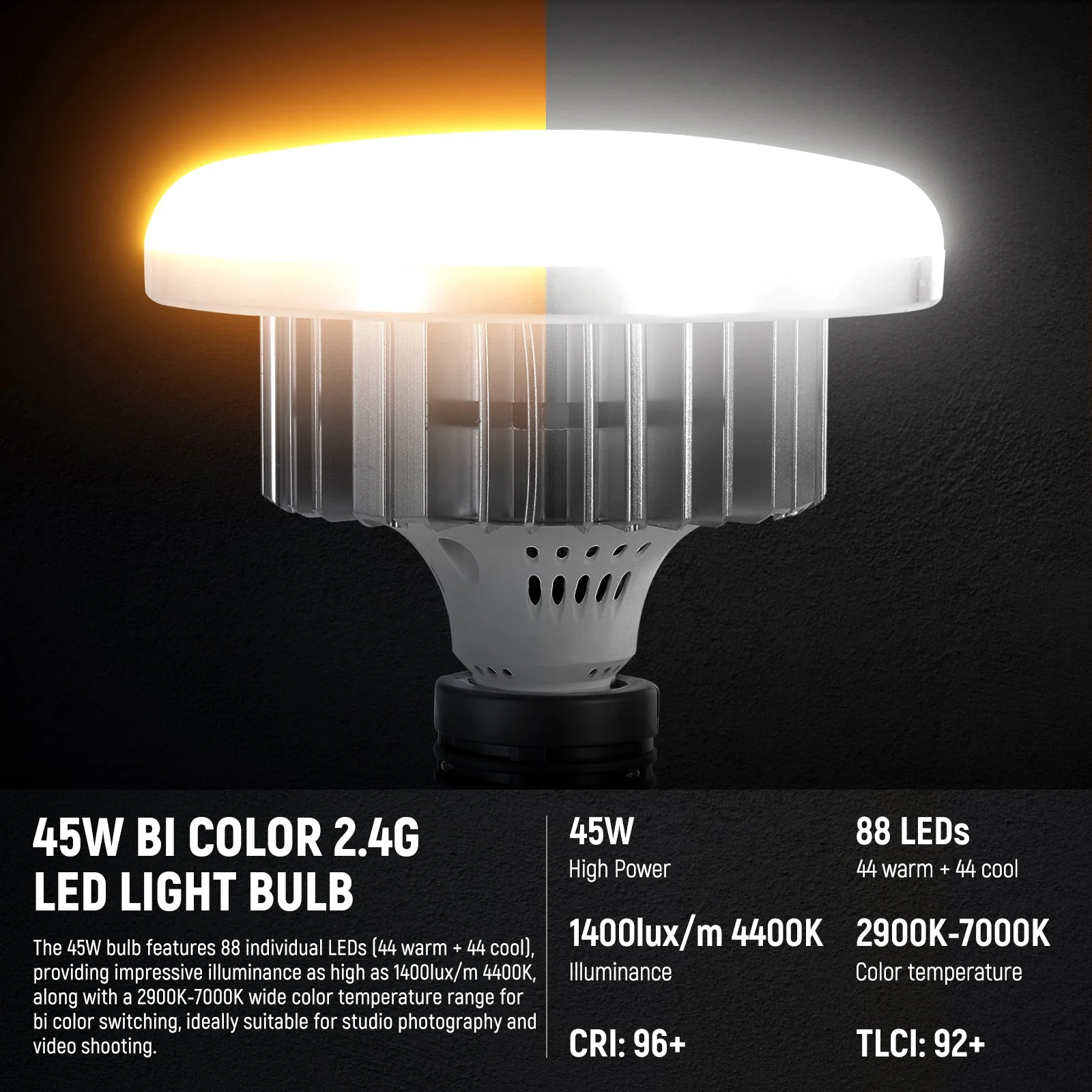 NEEWER NK103 24x24"/60x60cm Bi-Color Softbox Lighting Kit - Image 2