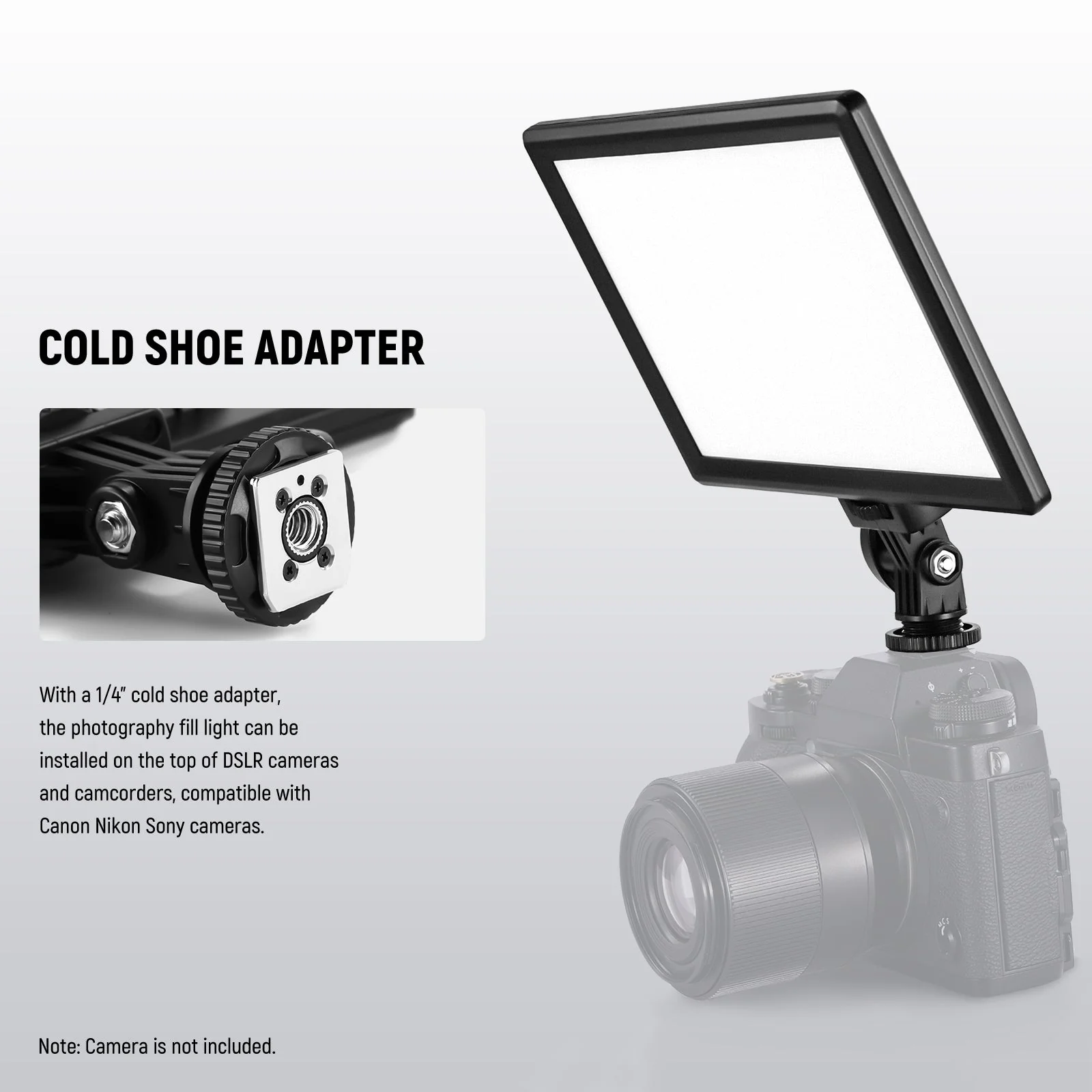 NEEWER NL-116AI 9" Bi-Color LED Video Panel Light - Image 6