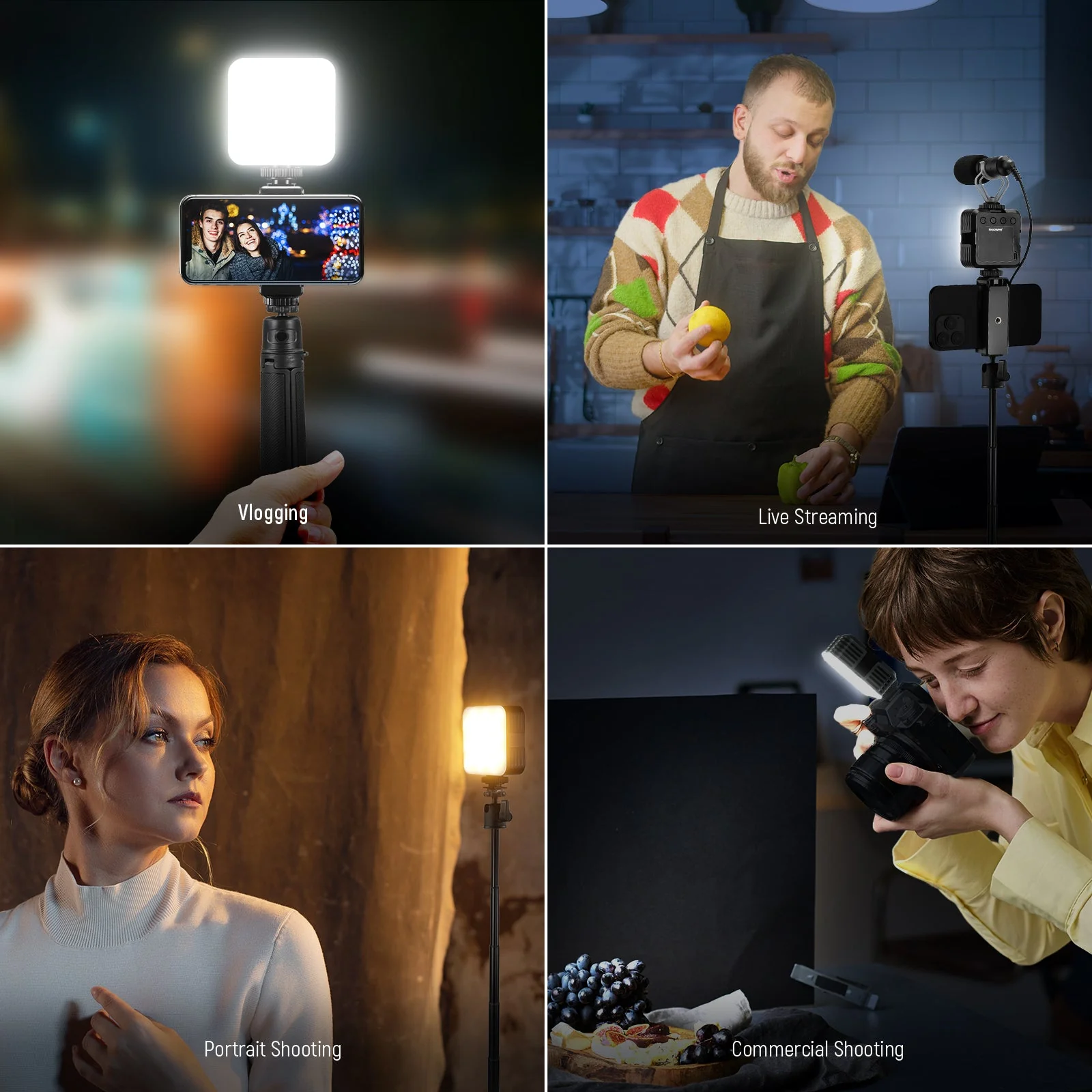 NEEWER NL-36AI LED Camera Video Light with Desk Tripod - Image 7