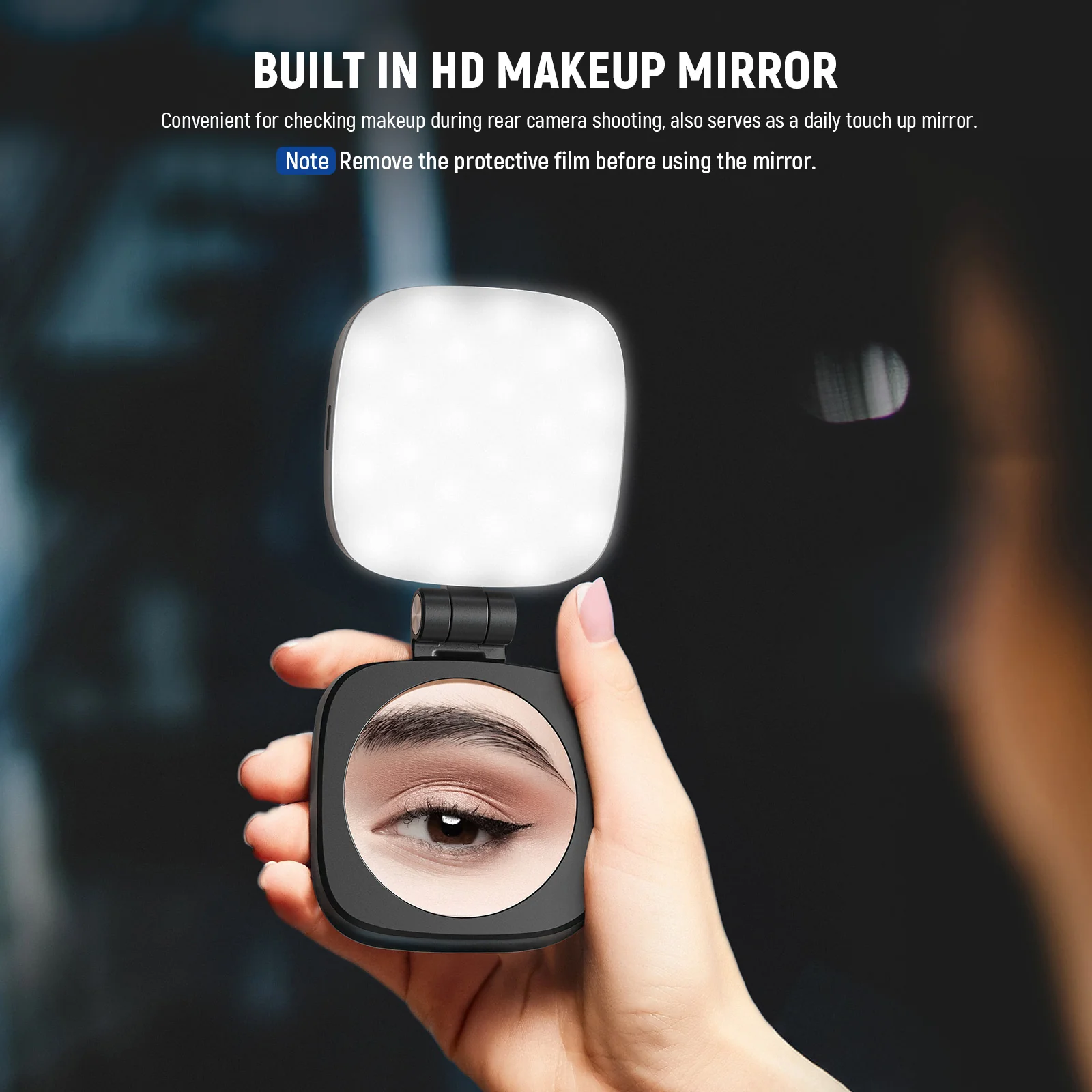 NEEWER BASICS NL48B Magnetic Selfie Fill Light with Mirror - Image 5