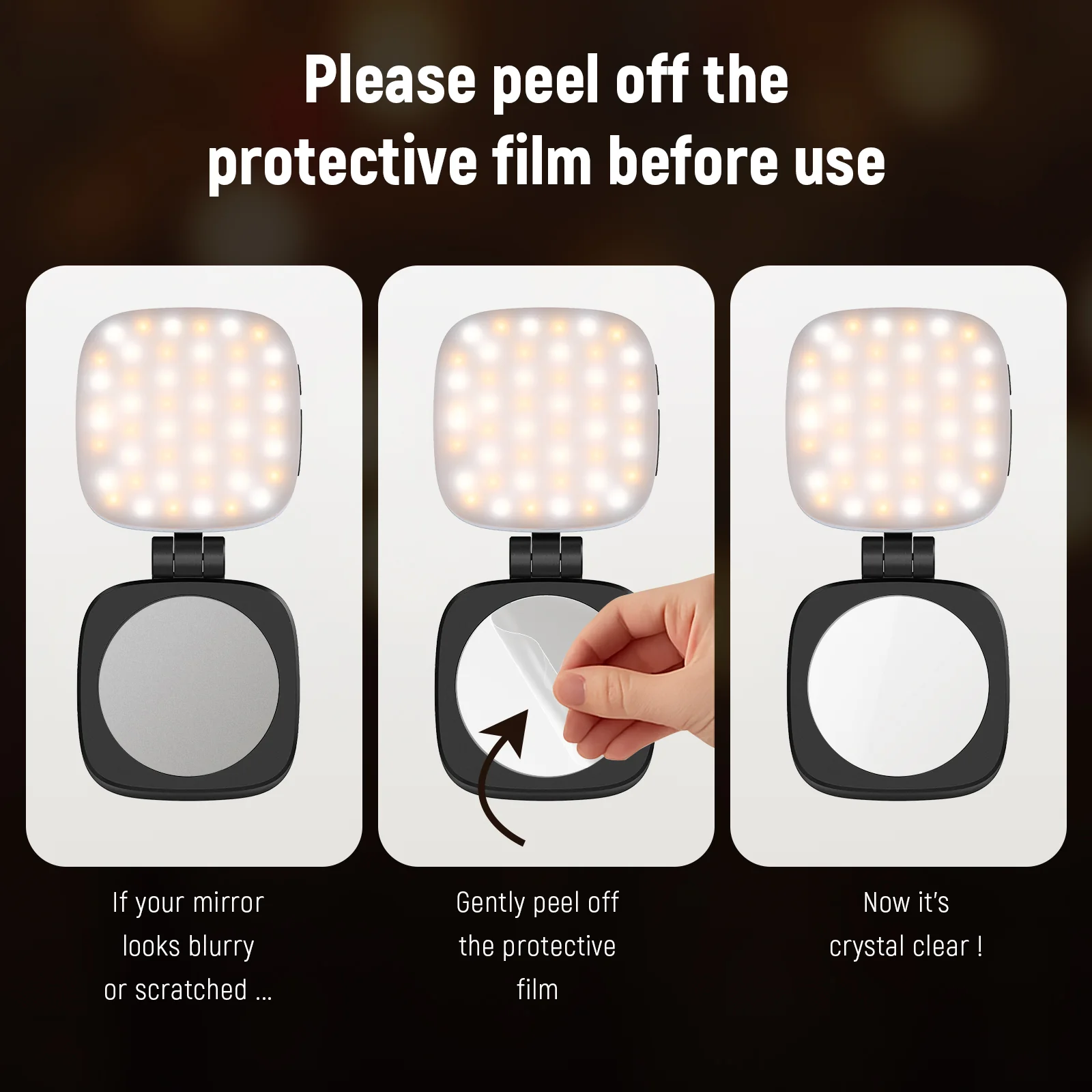NEEWER BASICS NL48B Magnetic Selfie Fill Light with Mirror - Image 9