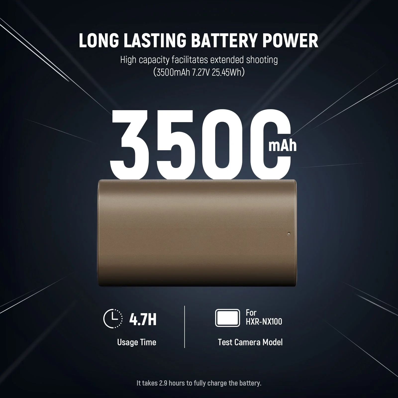 NEEWER NP-F550 3500mAh Replacement Battery - Image 3