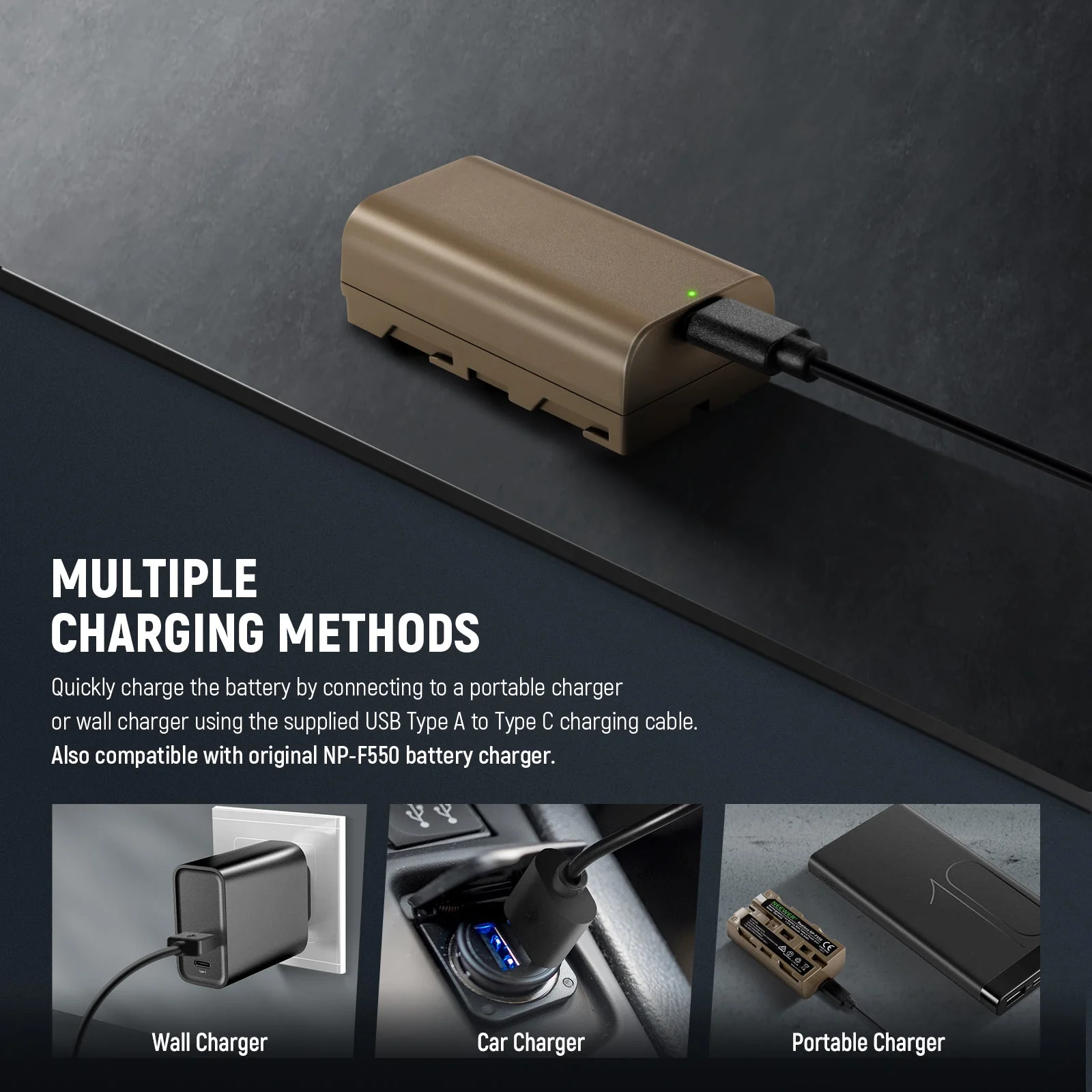 NEEWER NP-F550 3500mAh Replacement Battery - Image 4