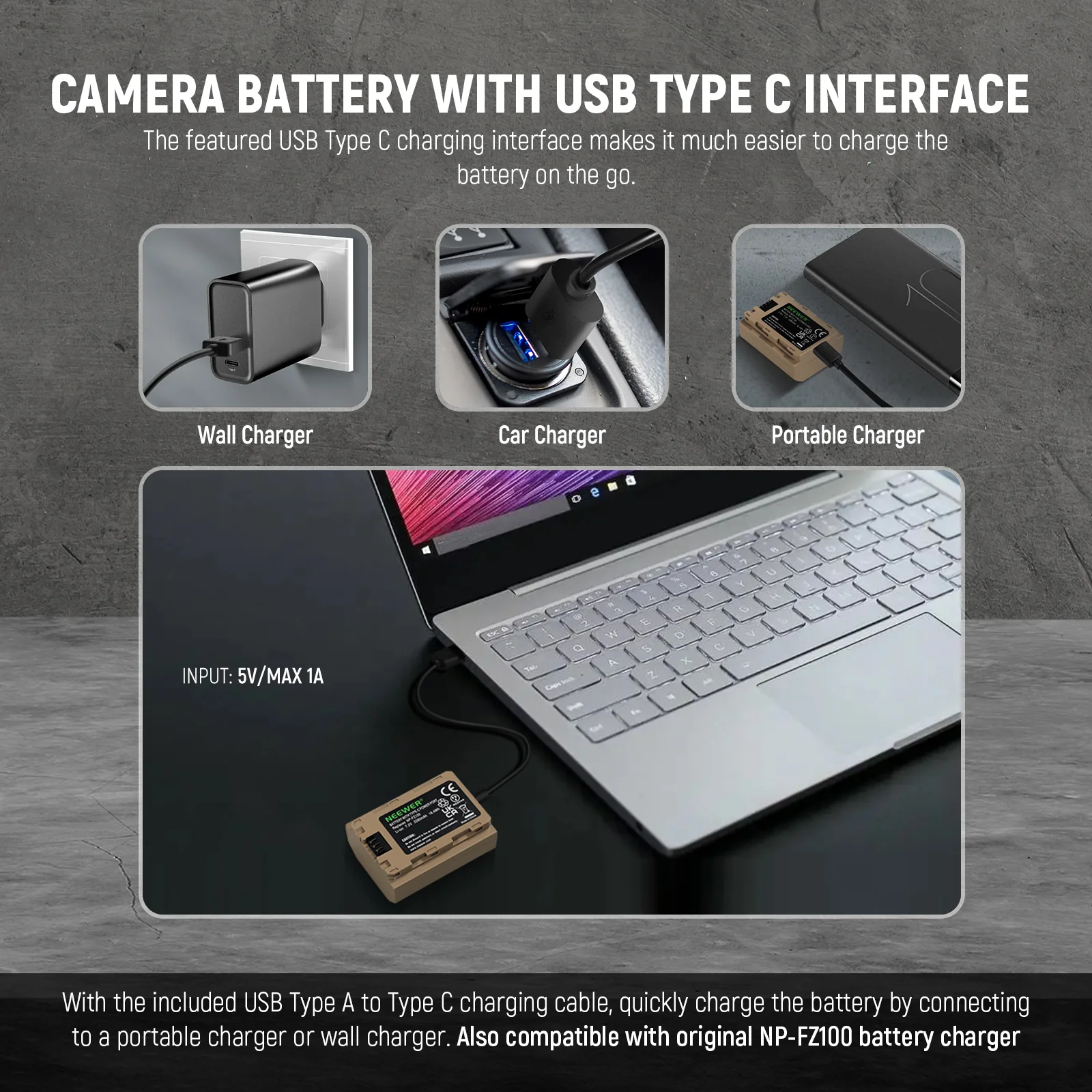 NEEWER NP-FZ100 Sony Replacement Camera Battery - Image 6