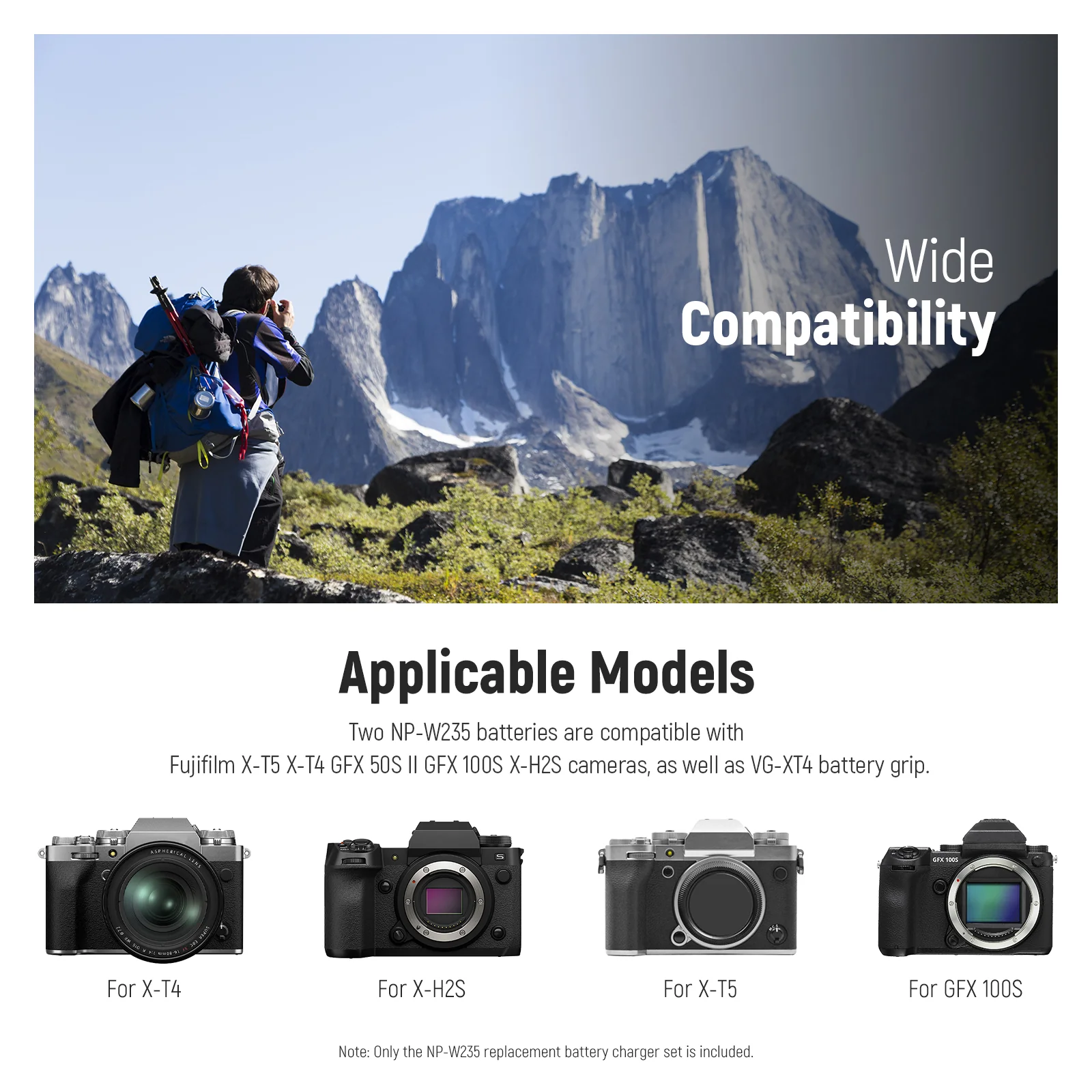 NEEWER NP-W235 Camera Battery Charger Set - Image 3