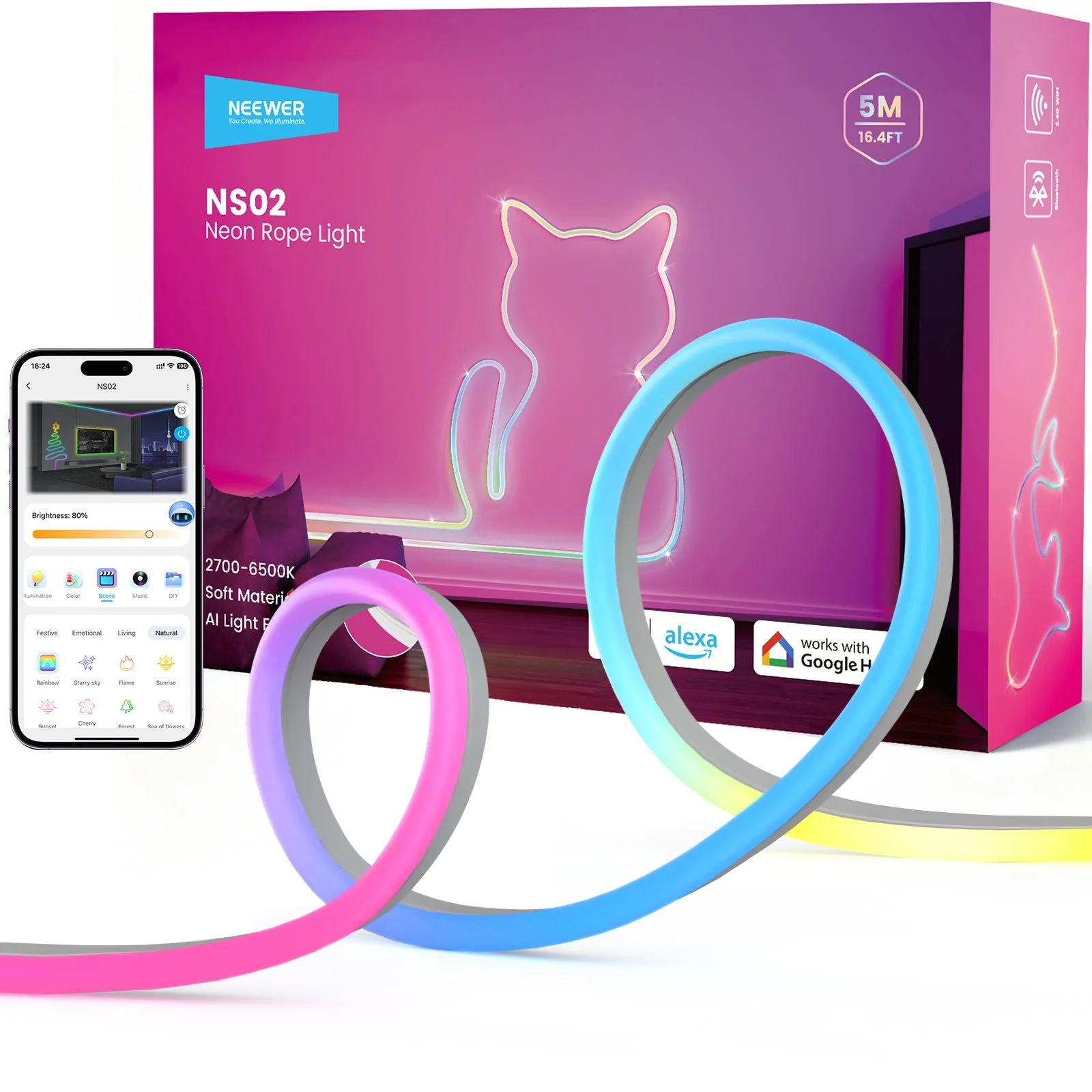 NEEWER NS02 Side Lit RGB LED Strip Light - Image 10