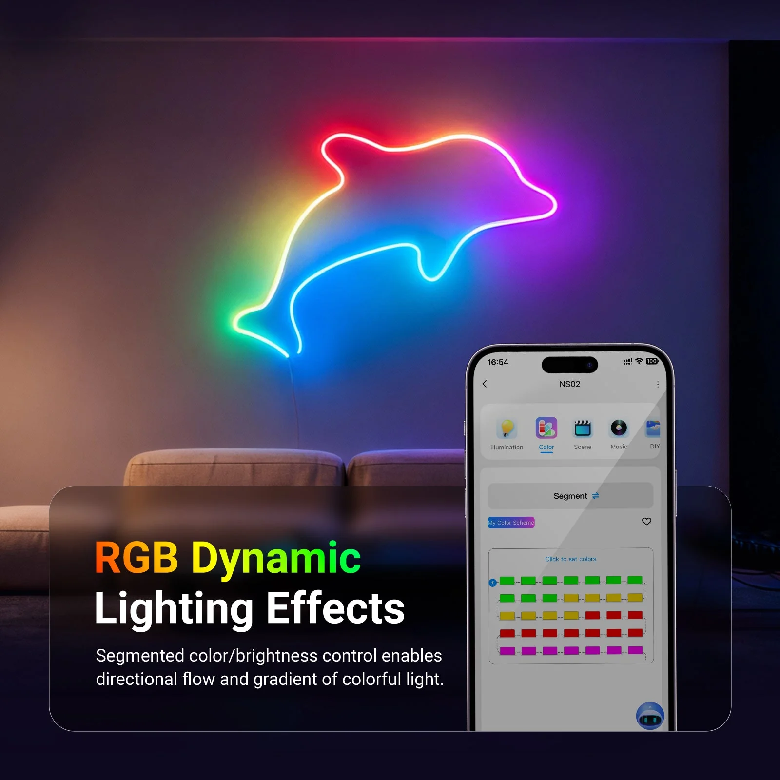 NEEWER NS02 Side Lit RGB LED Strip Light - Image 3