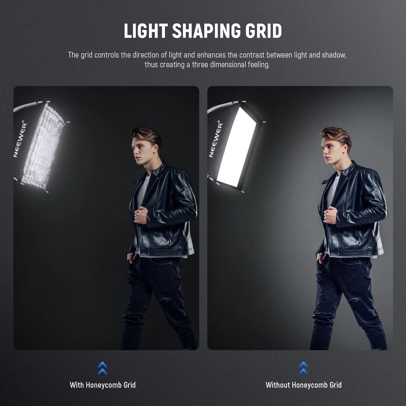 NEEWER NS15S 15.7"x15.7"/40x40cm Square Quick Release Softbox - Image 5