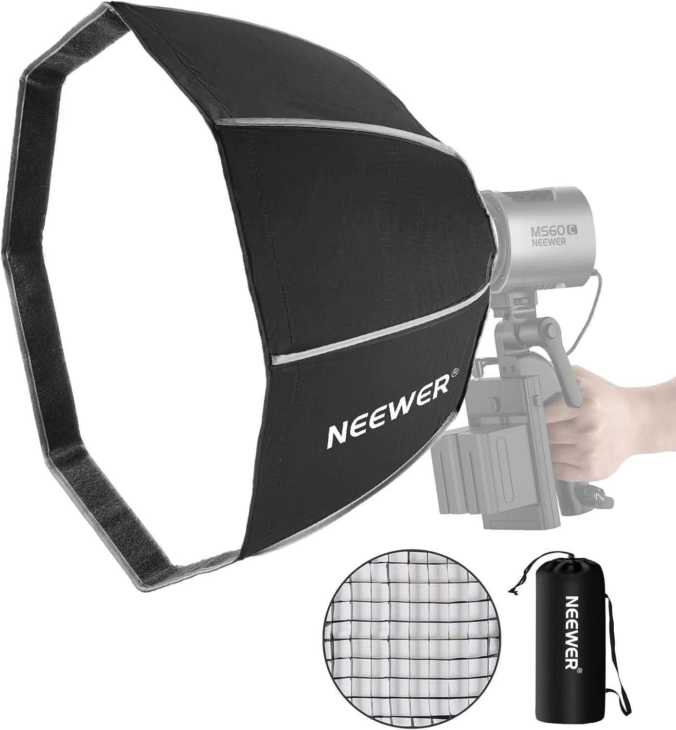 NEEWER NS3P Octagonal Softbox with NEEWER Mount - Image 8