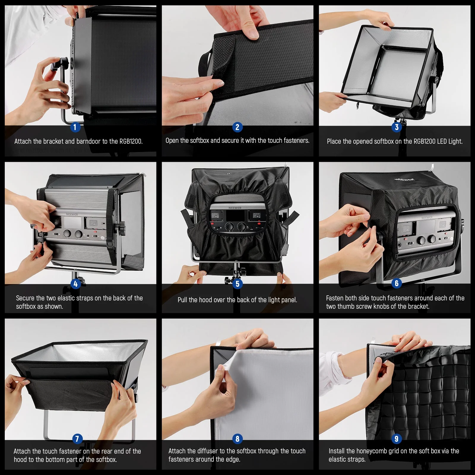 NEEWER NS5S Upgraded Softbox Diffuser For RGB1200 - Image 3