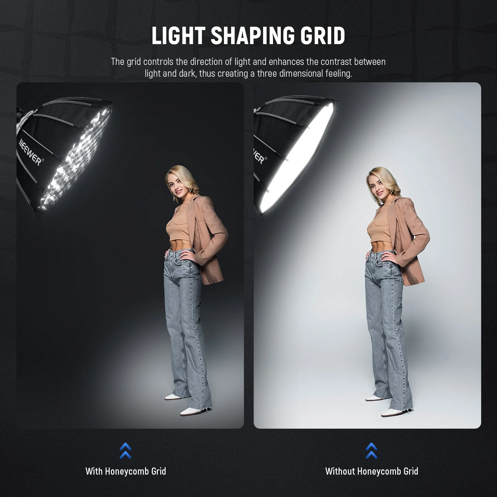 NEEWER NS6P 25.6"/33.5" Parabolic Softbox Dodecagon - Image 5