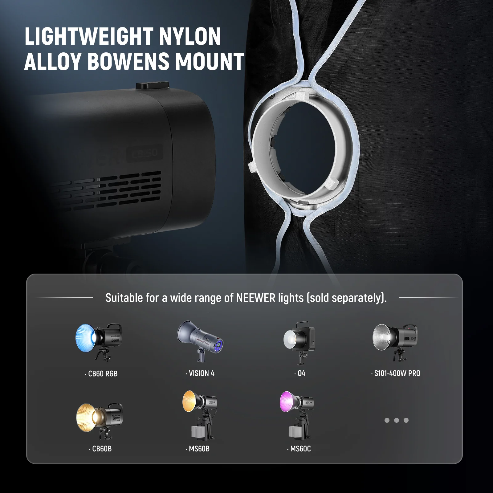 NEEWER NS93P/NS94P Rectangular Quick Release Softbox with Bowens Mount - Image 15