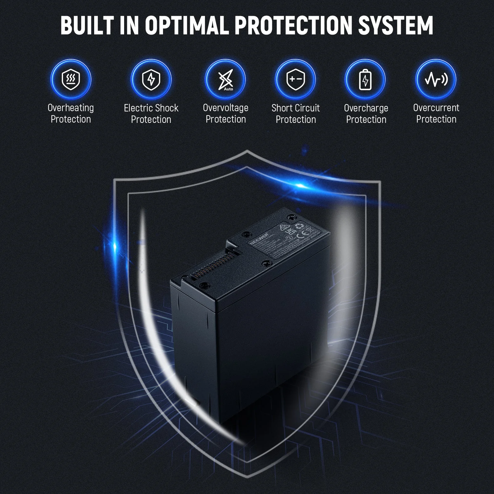 NEEWER NT-Q4 Dummy Battery Kit For Q4 Flash - Image 3