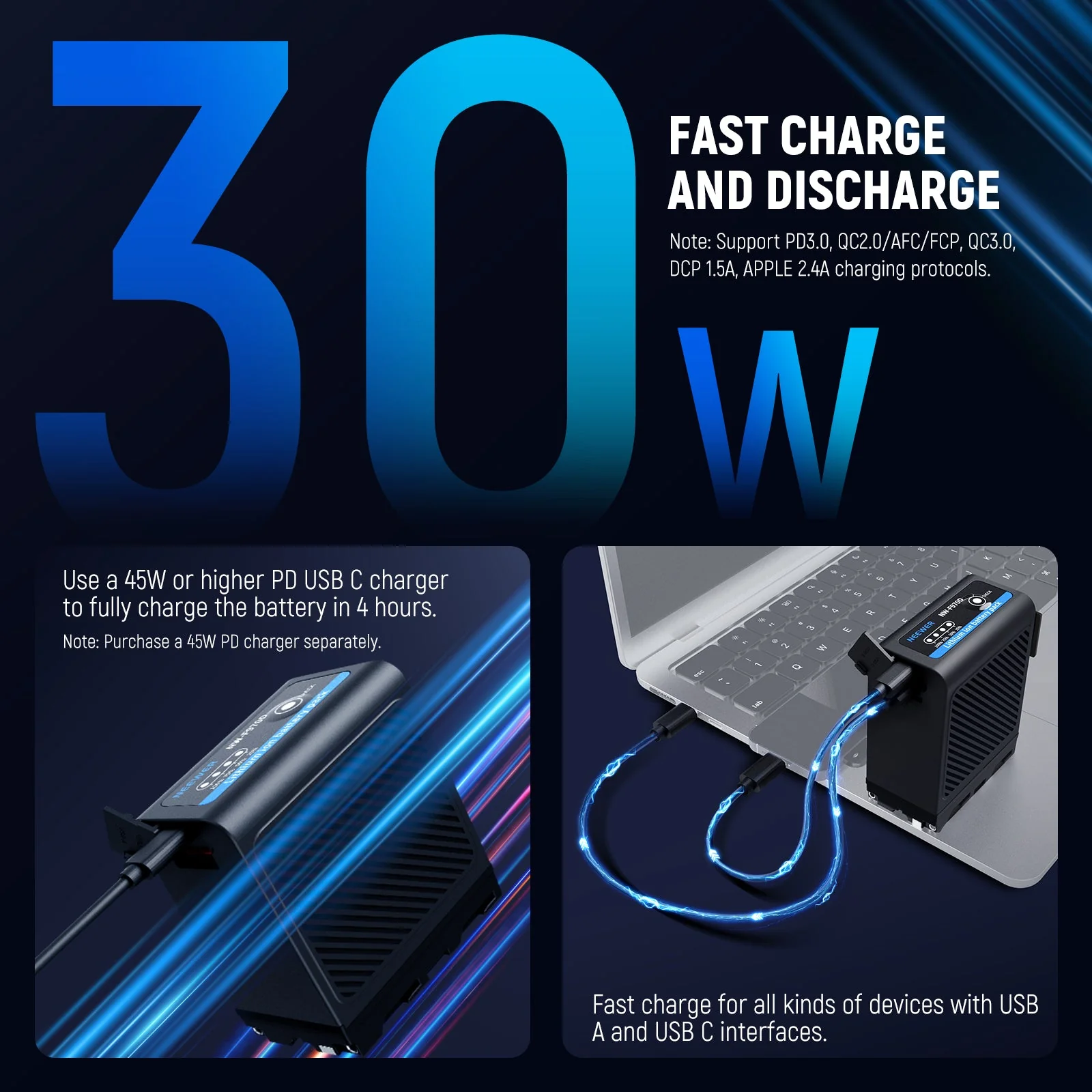 NEEWER NW-F970D 10500mAh Upgraded NP-F970 Replacement Battery - Image 6