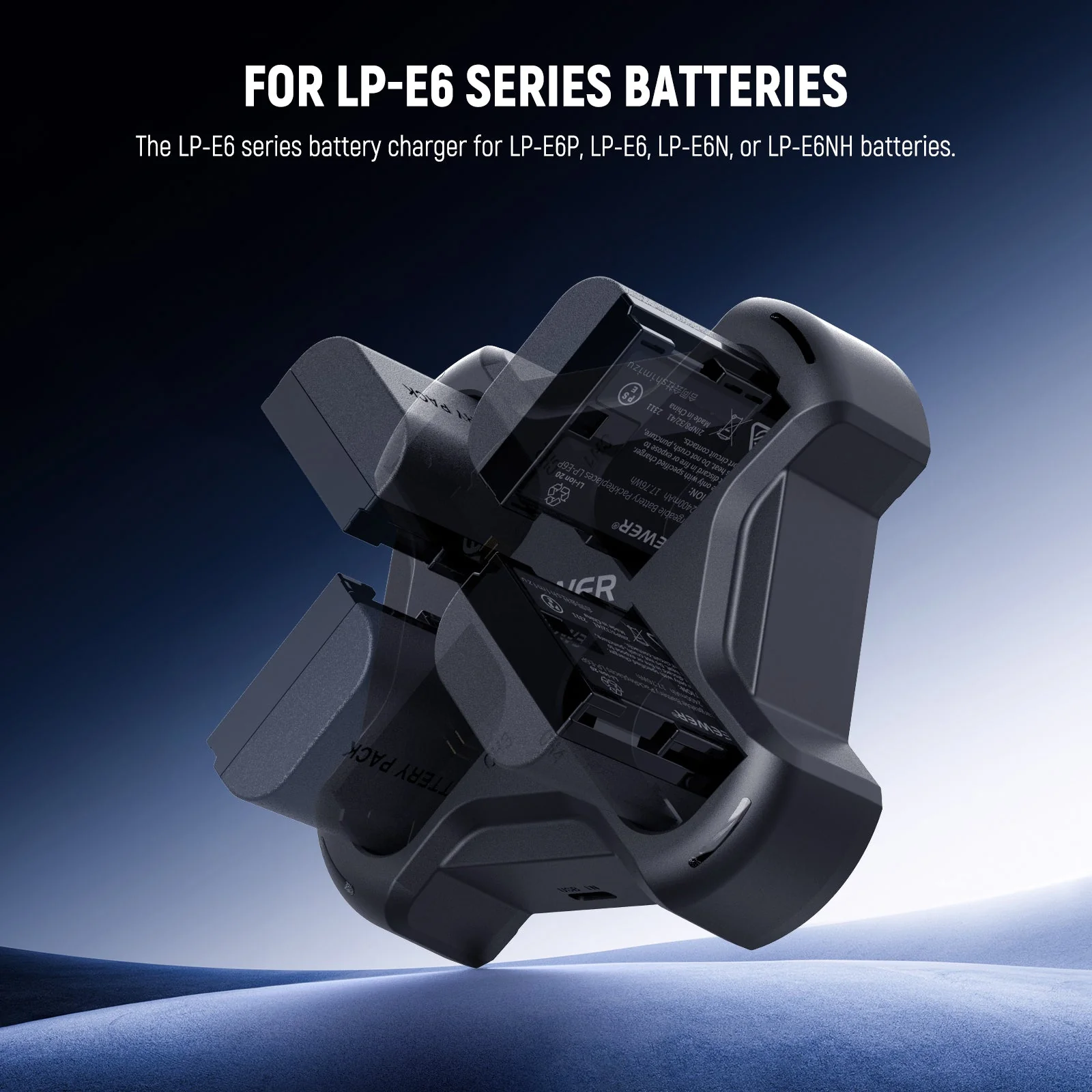 NEEWER NW-P4 45W PD 4-Channel USB Camera Battery Charger for LP-E6 - Image 5