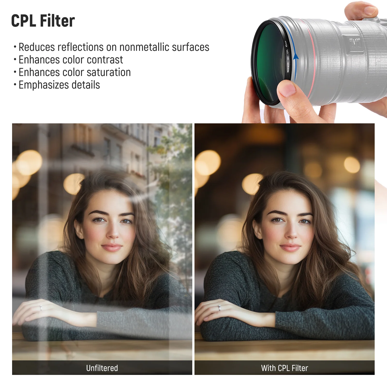 NEEWER NW SERIES A UV&CPL&ND4 Lens Filter Kit - Image 5