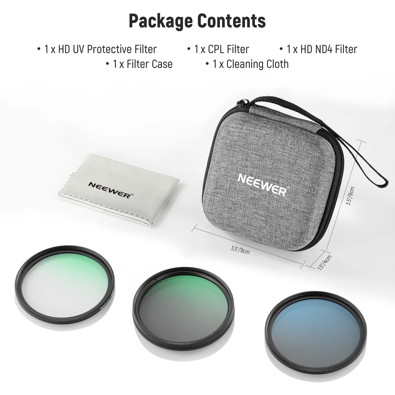 NEEWER NW SERIES A UV&CPL&ND4 Lens Filter Kit - Image 8