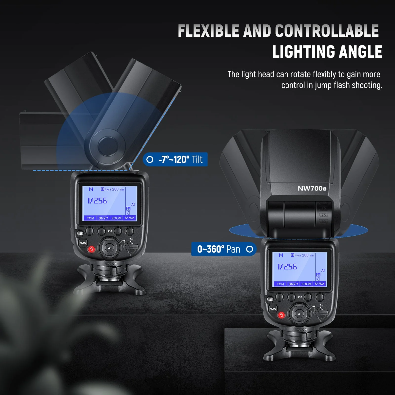 NEEWER NW700 GN60 TTL HSS Flash Speedlite - Image 7