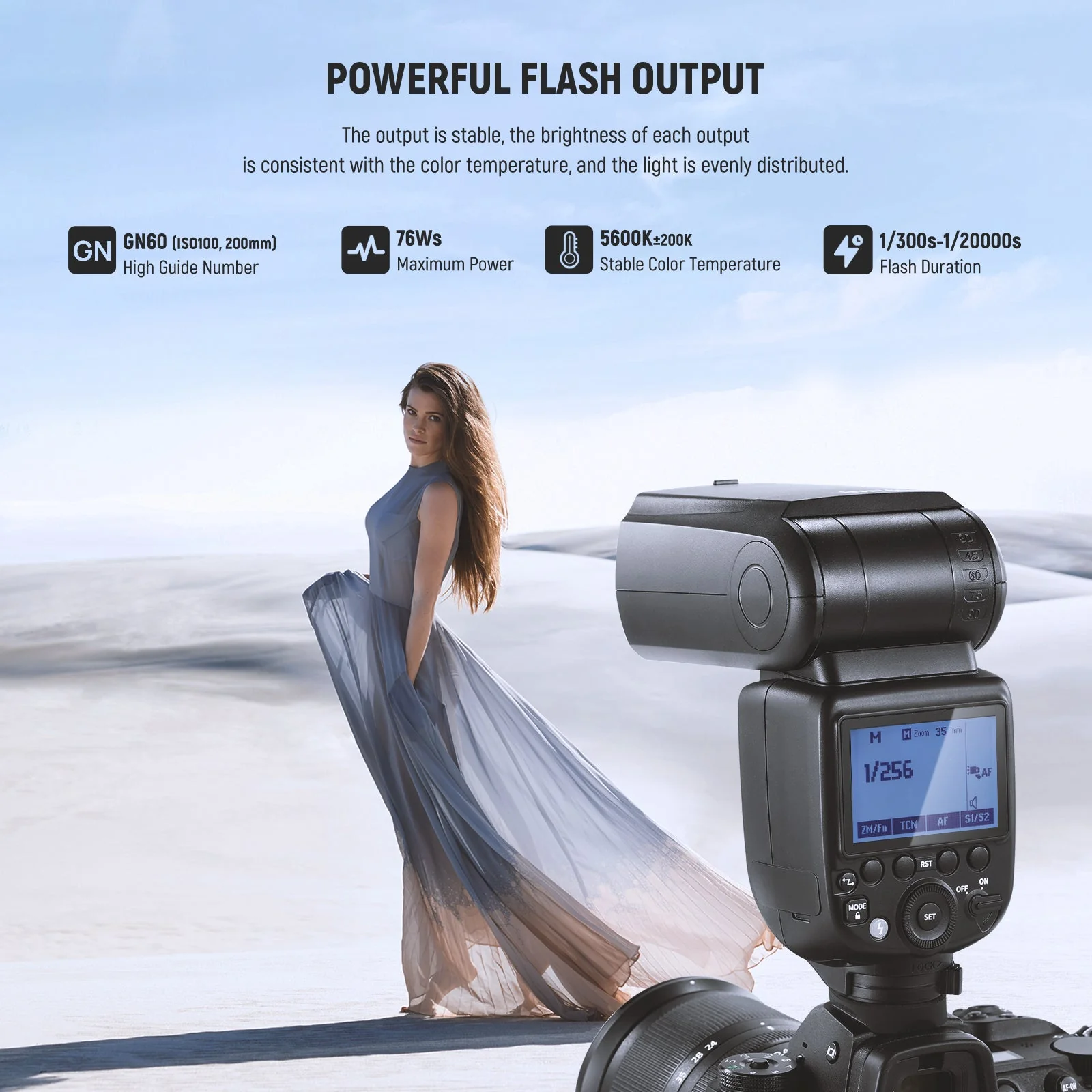 NEEWER NW760 76Ws TTL HSS Camera Flash Speedlite - Image 2