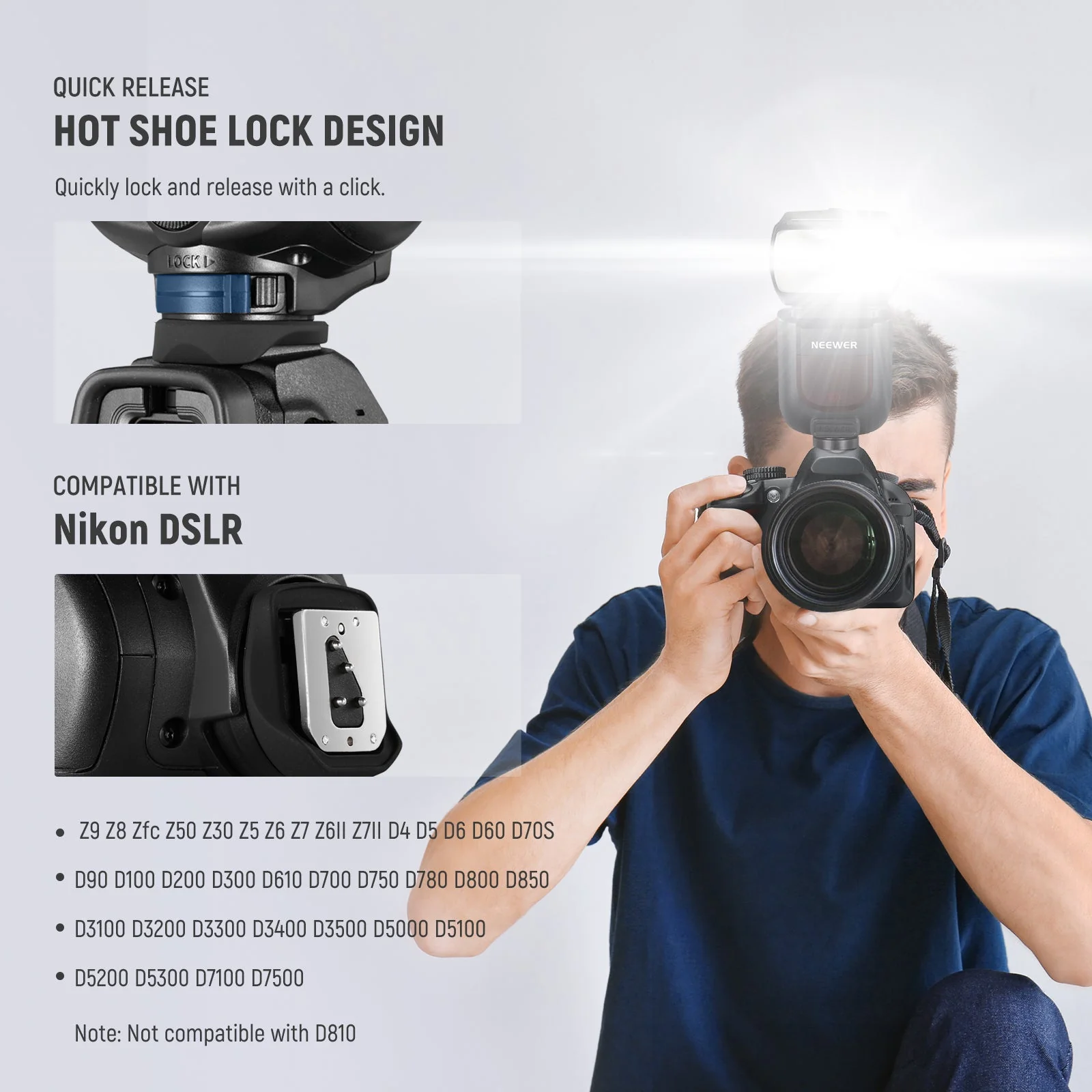 NEEWER NW760 76Ws TTL HSS Camera Flash Speedlite - Image 8
