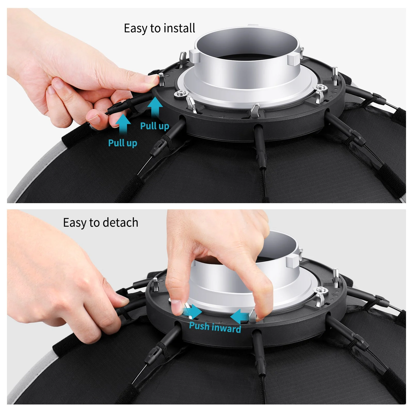 NEEWER 65cm/90cm Bowens Mount Quick Release Octagonal Softbox - Image 5