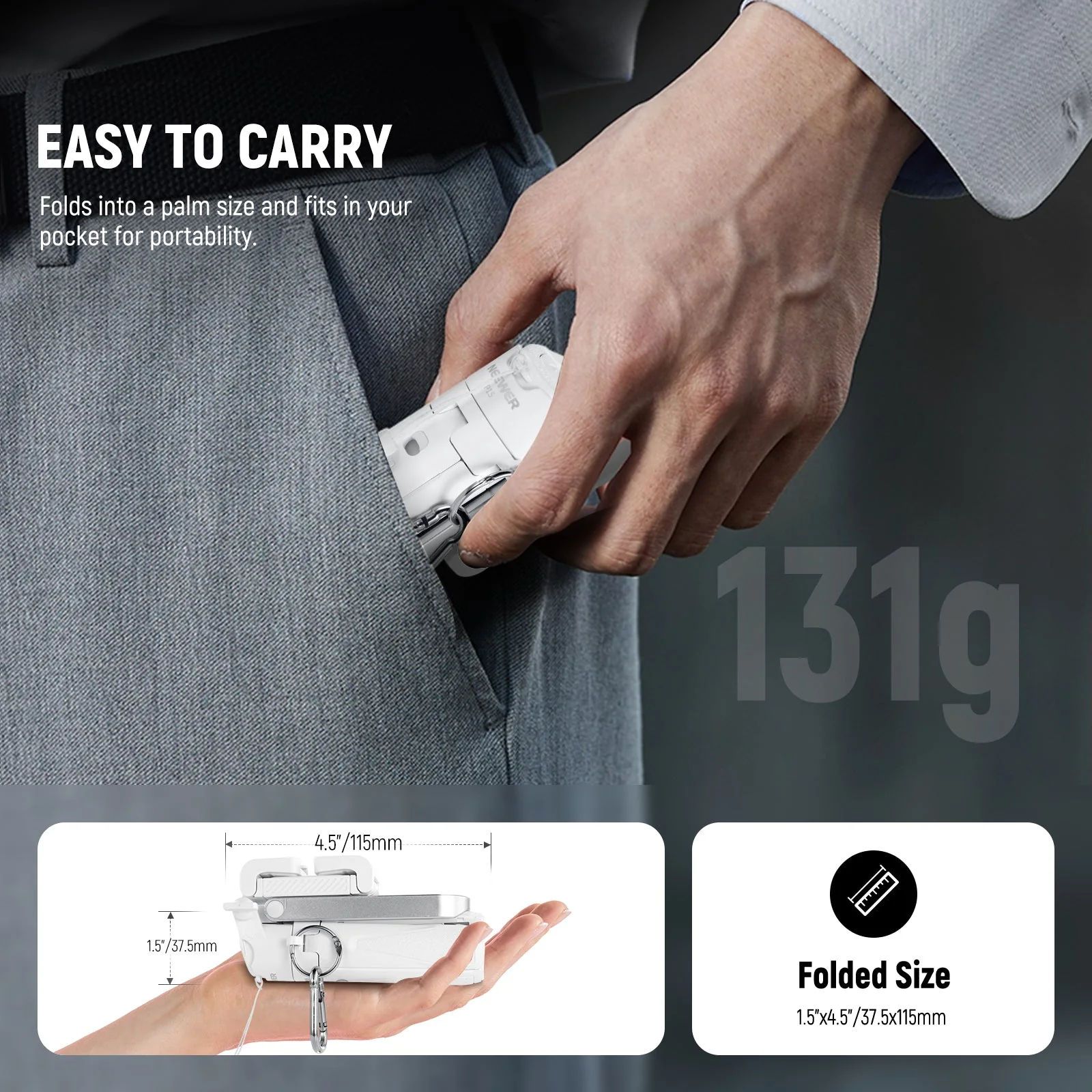 NEEWER P15 Foldable Selfie Stick Phone Tripod with Bluetooth Remote - Image 6