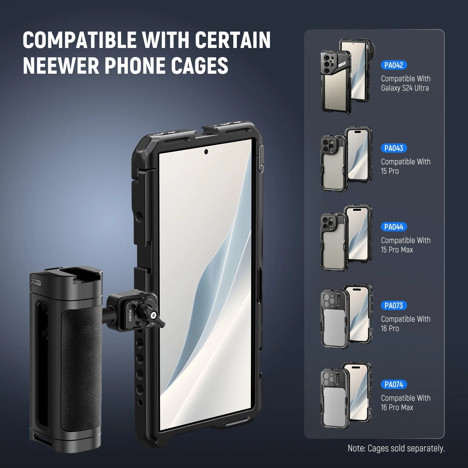 NEEWER PA005E PRO Bluetooth Side Handle for Quick Release NEEWER Phone Cage - Image 2