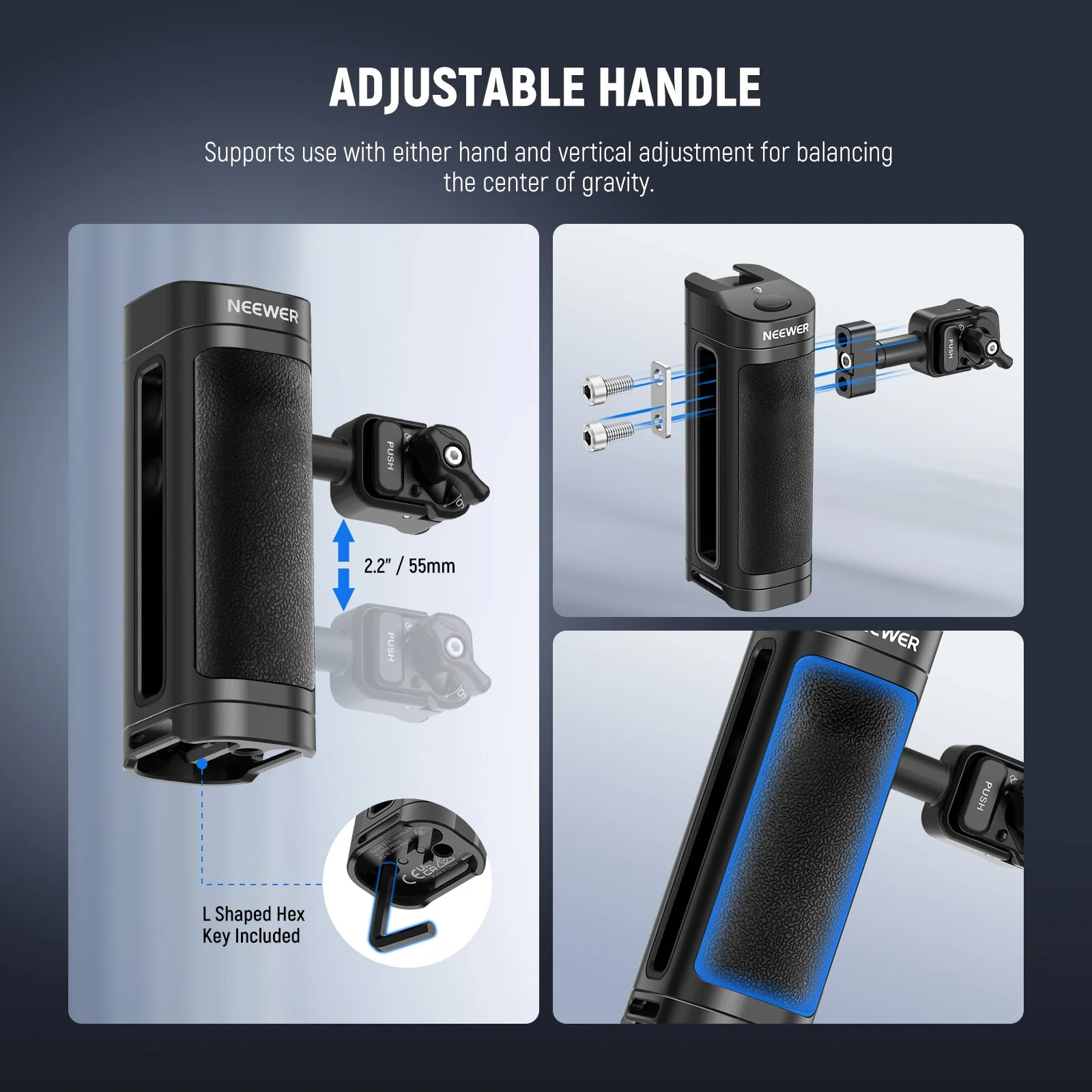 NEEWER PA005E PRO Bluetooth Side Handle for Quick Release NEEWER Phone Cage - Image 6