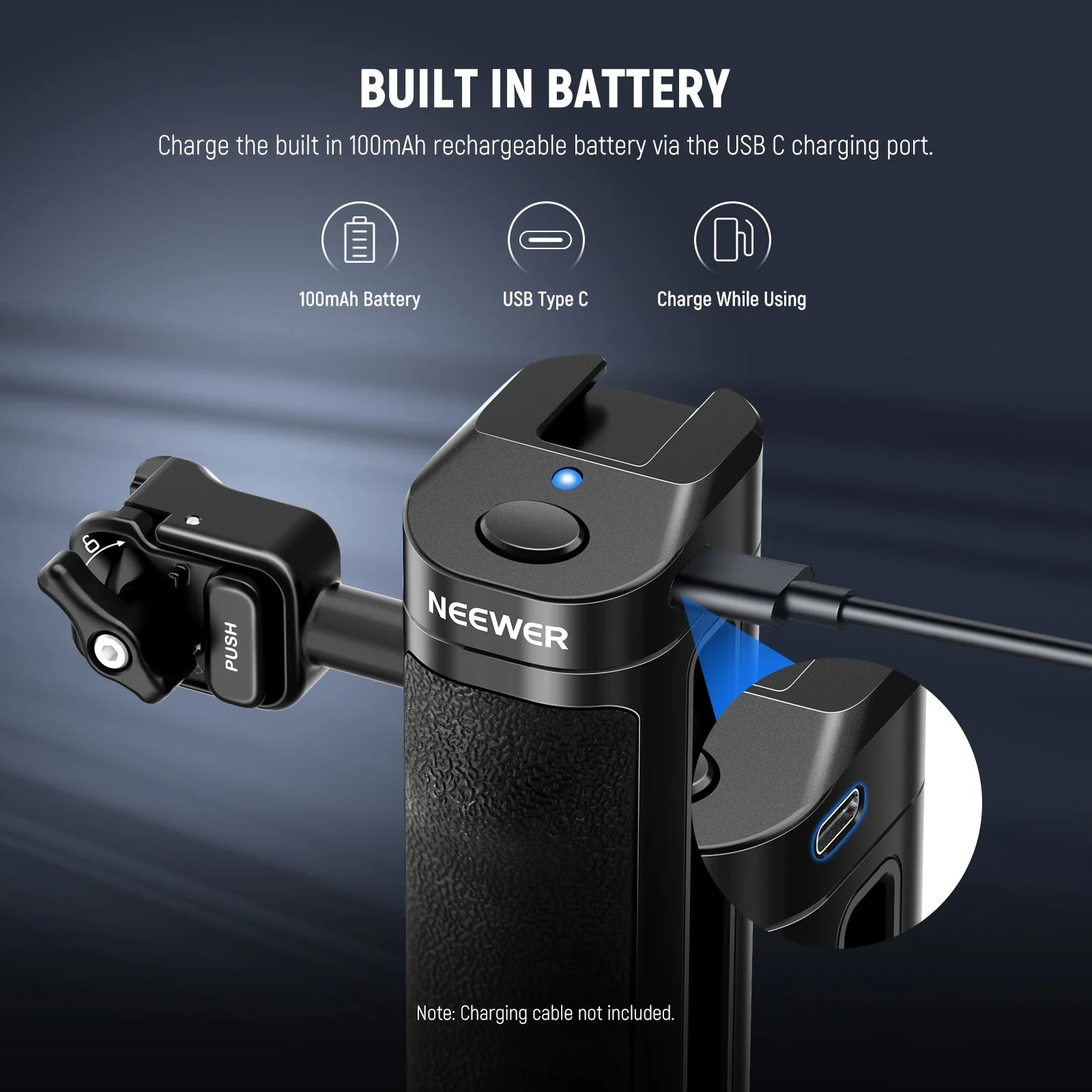 NEEWER PA005E PRO Bluetooth Side Handle for Quick Release NEEWER Phone Cage - Image 7