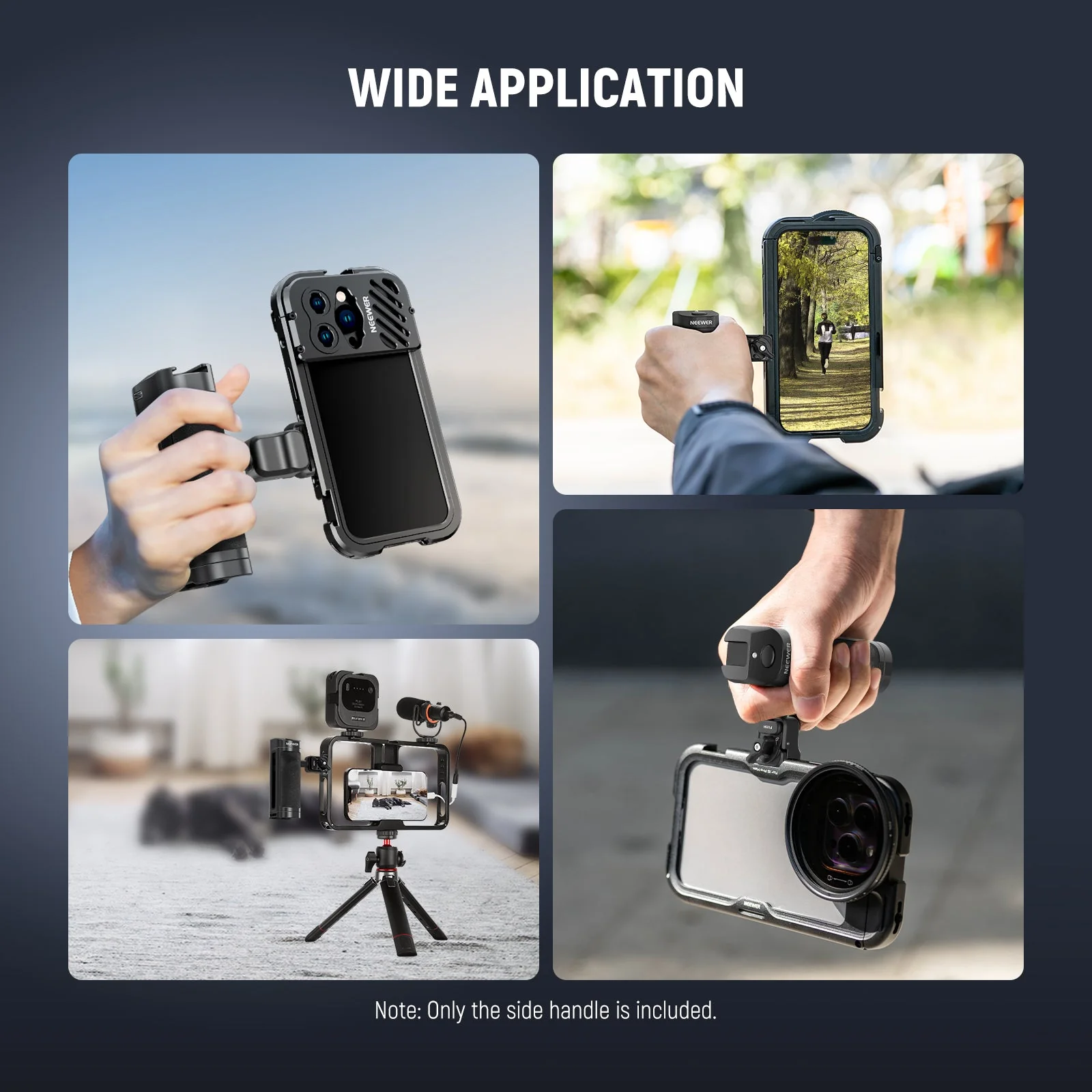NEEWER PA005E PRO Bluetooth Side Handle for Quick Release NEEWER Phone Cage - Image 8