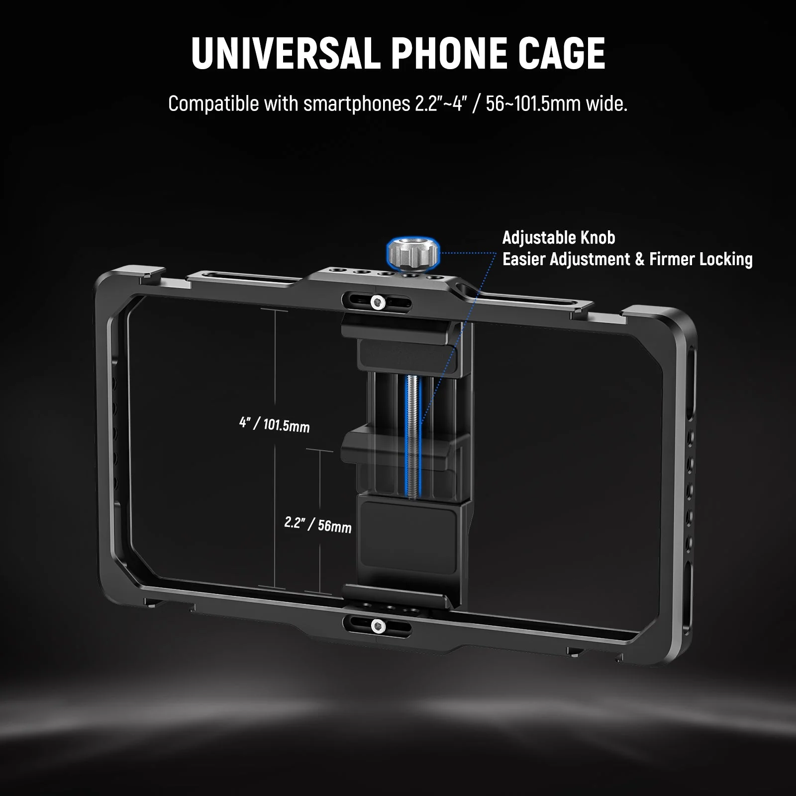 NEEWER PA009E Universal Phone Cage Video Rig With Bluetooth Shutter - Image 6