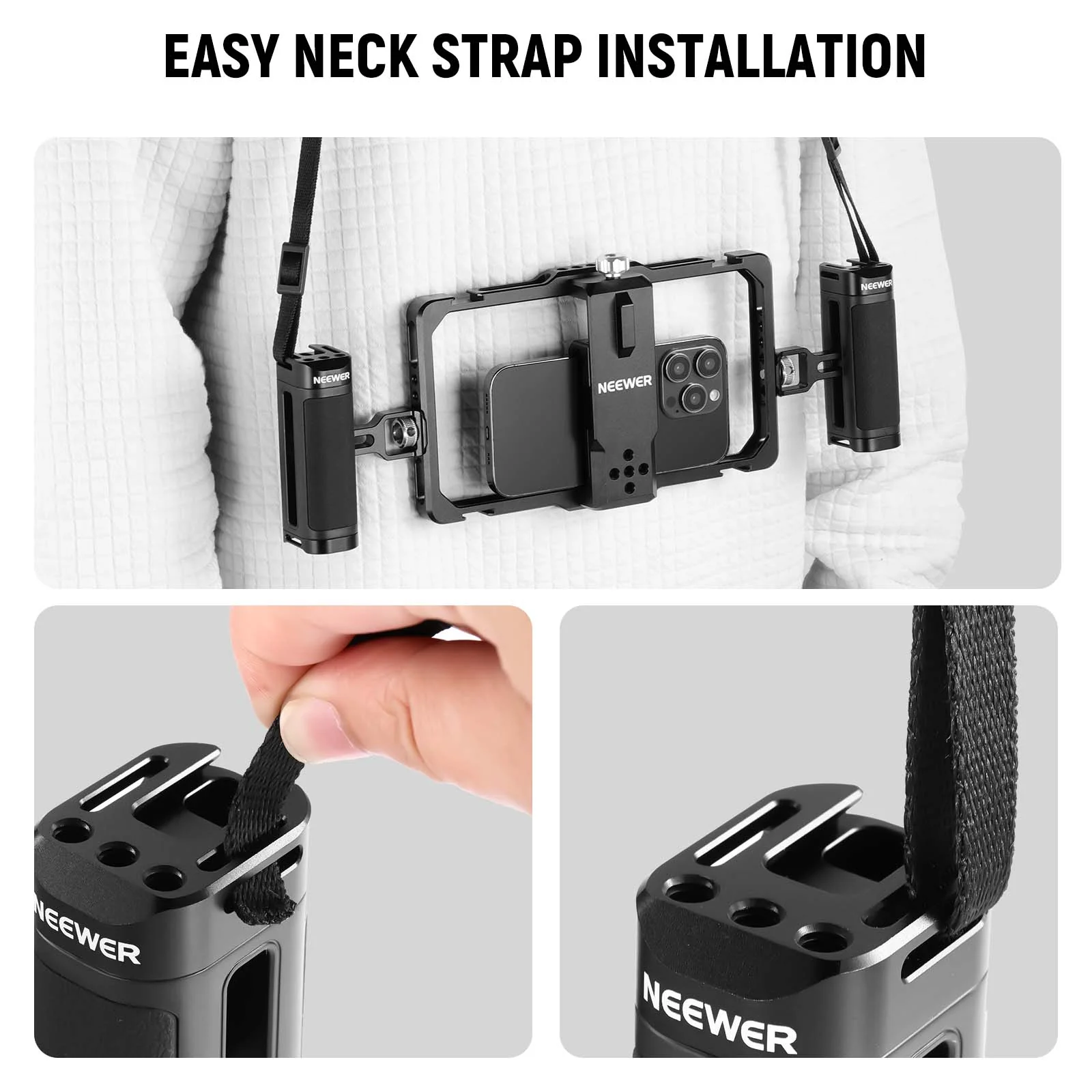 NEEWER PA009S Universal Phone Cage Video Rig - Image 3
