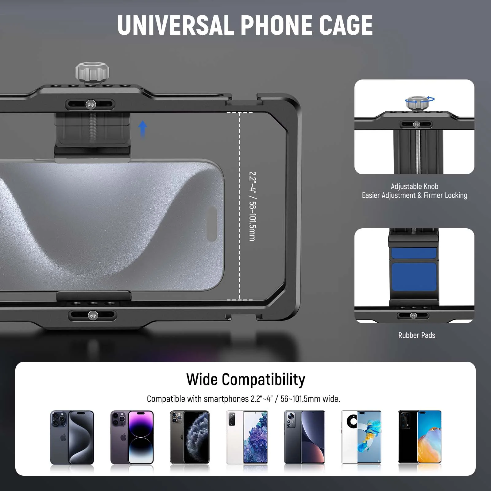 NEEWER PA009S Universal Phone Cage Video Rig - Image 5