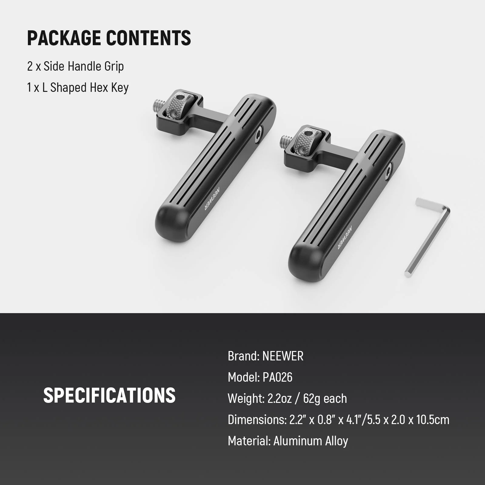 NEEWER PA026 2 Pack Rotatable Handles - Image 8