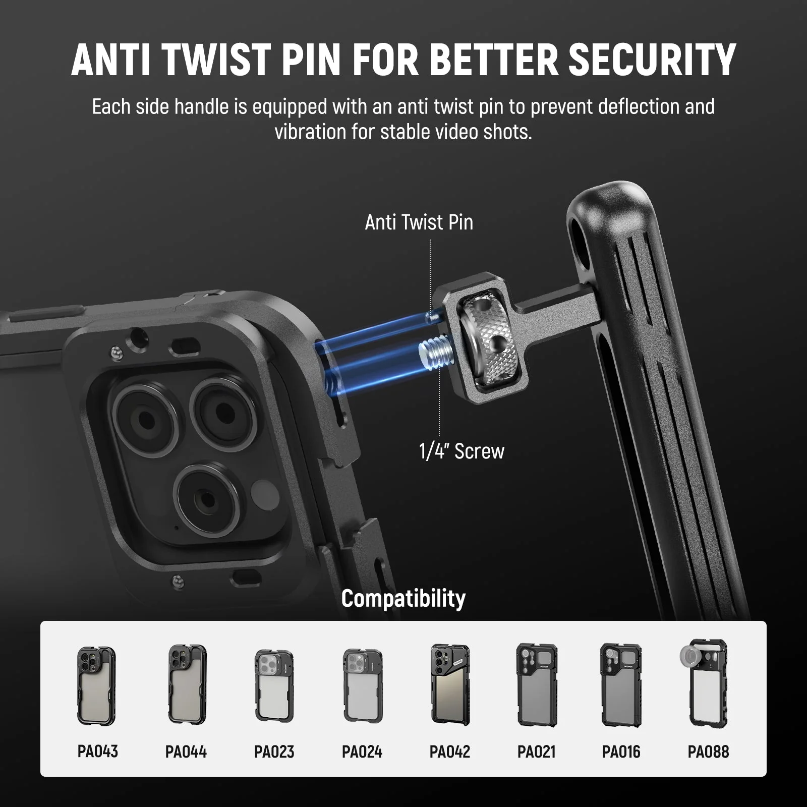 NEEWER PA027 2 Pack Rotatable Phone Side Handle - Image 3