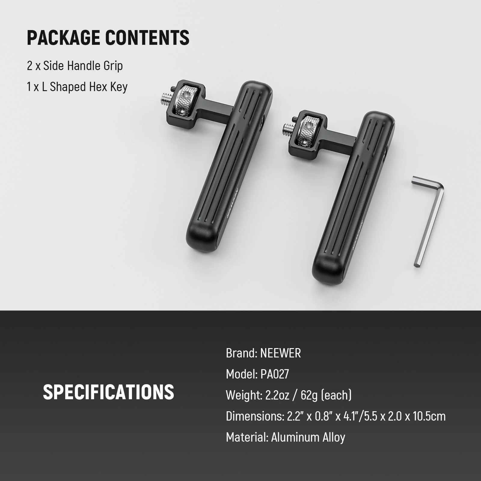 NEEWER PA027 2 Pack Rotatable Phone Side Handle - Image 8