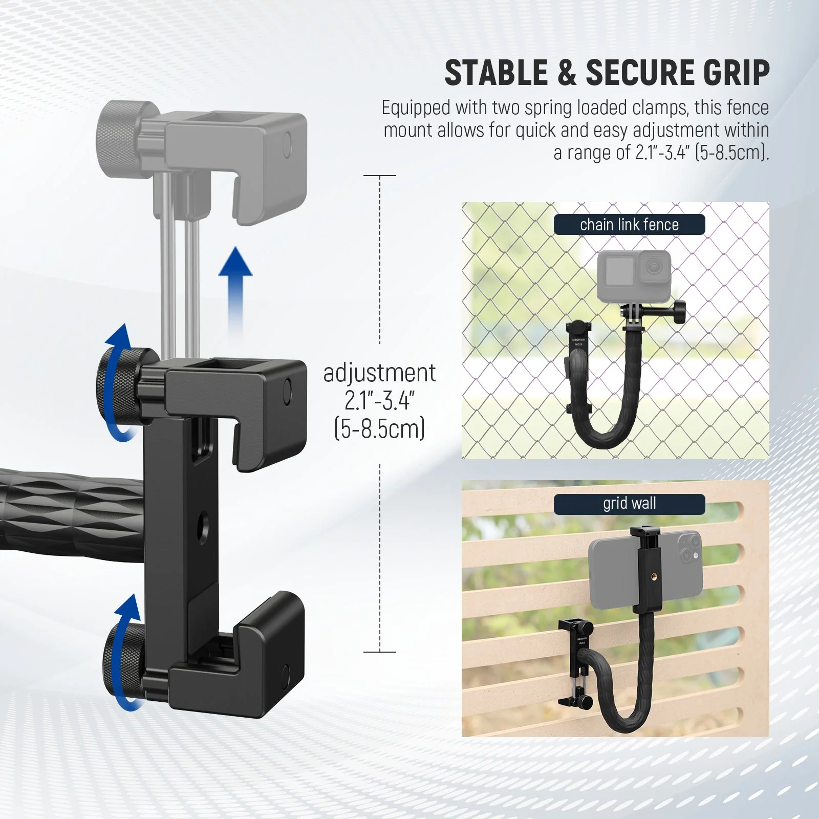 NEEWER PA029 Camera Fence Mounting Kit for Live Streaming - Image 3