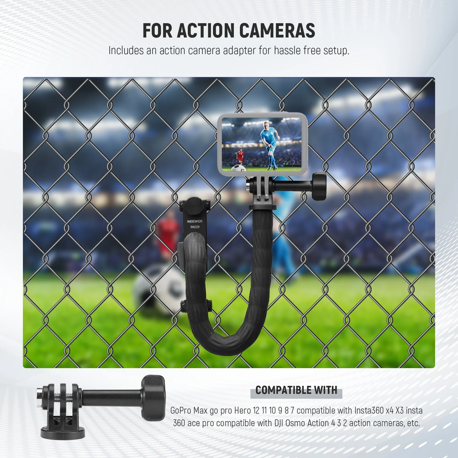 NEEWER PA029 Camera Fence Mounting Kit for Live Streaming - Image 4