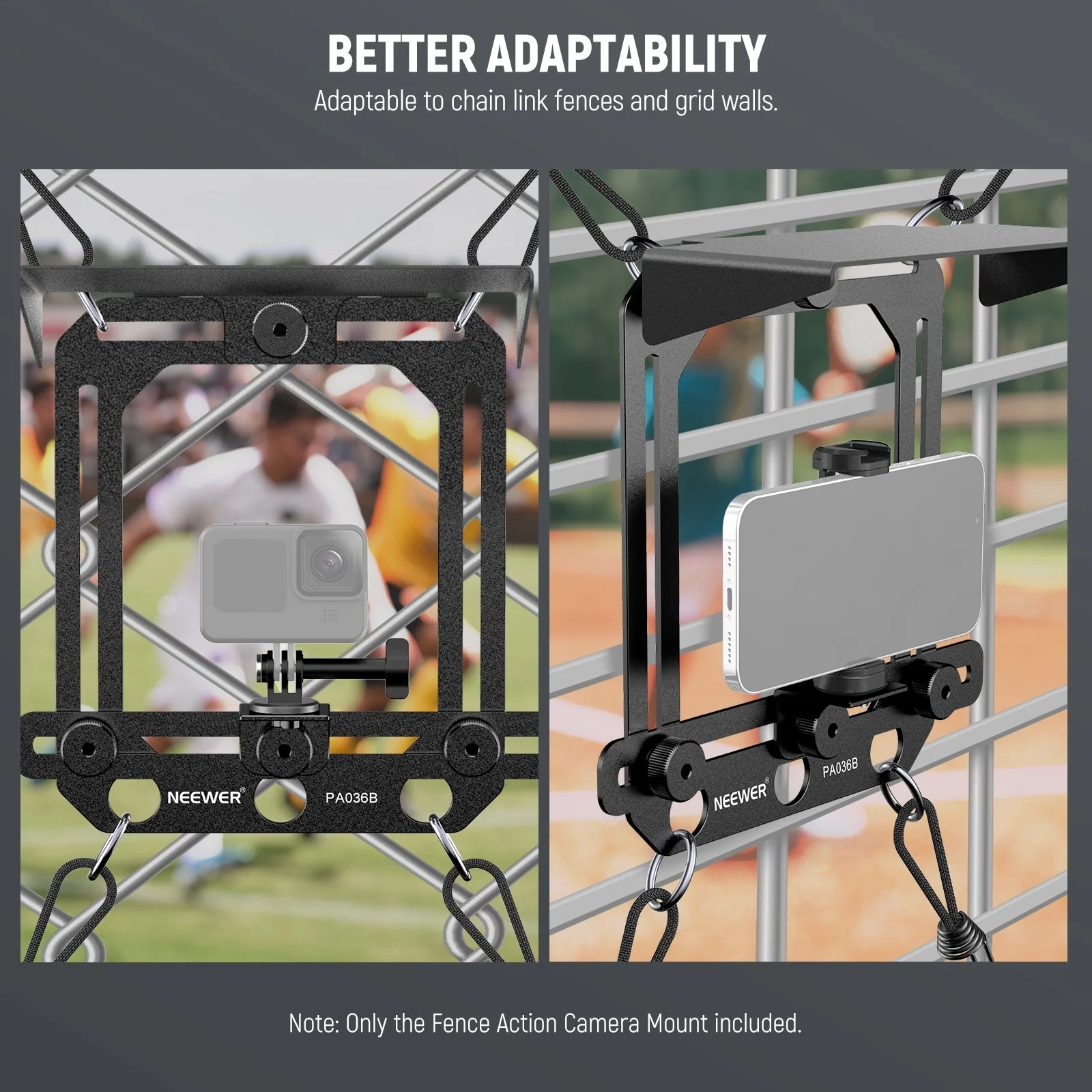 NEEWER PA036B Fence Phone & Camera Mount - Image 7